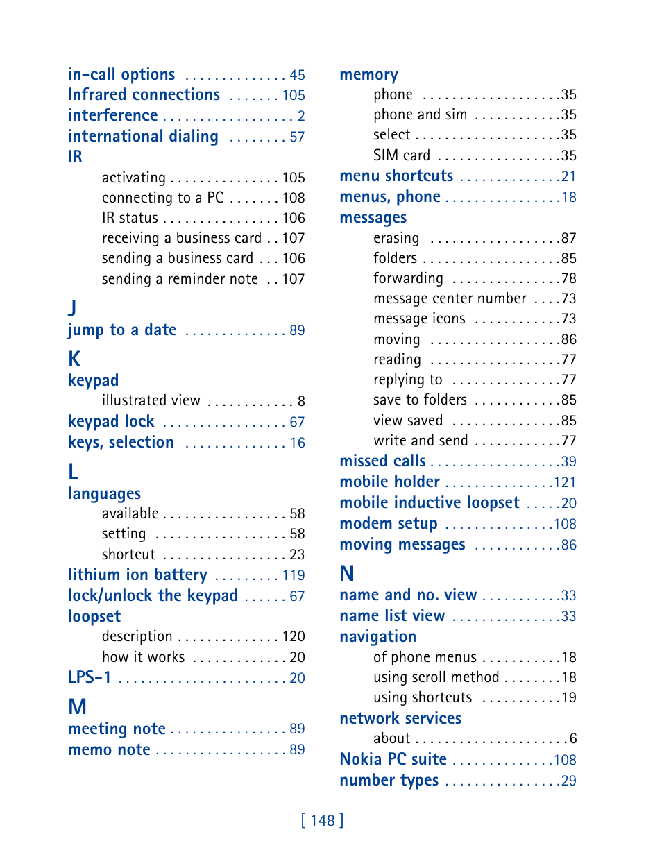 Nokia 6340 User Manual | Page 157 / 161