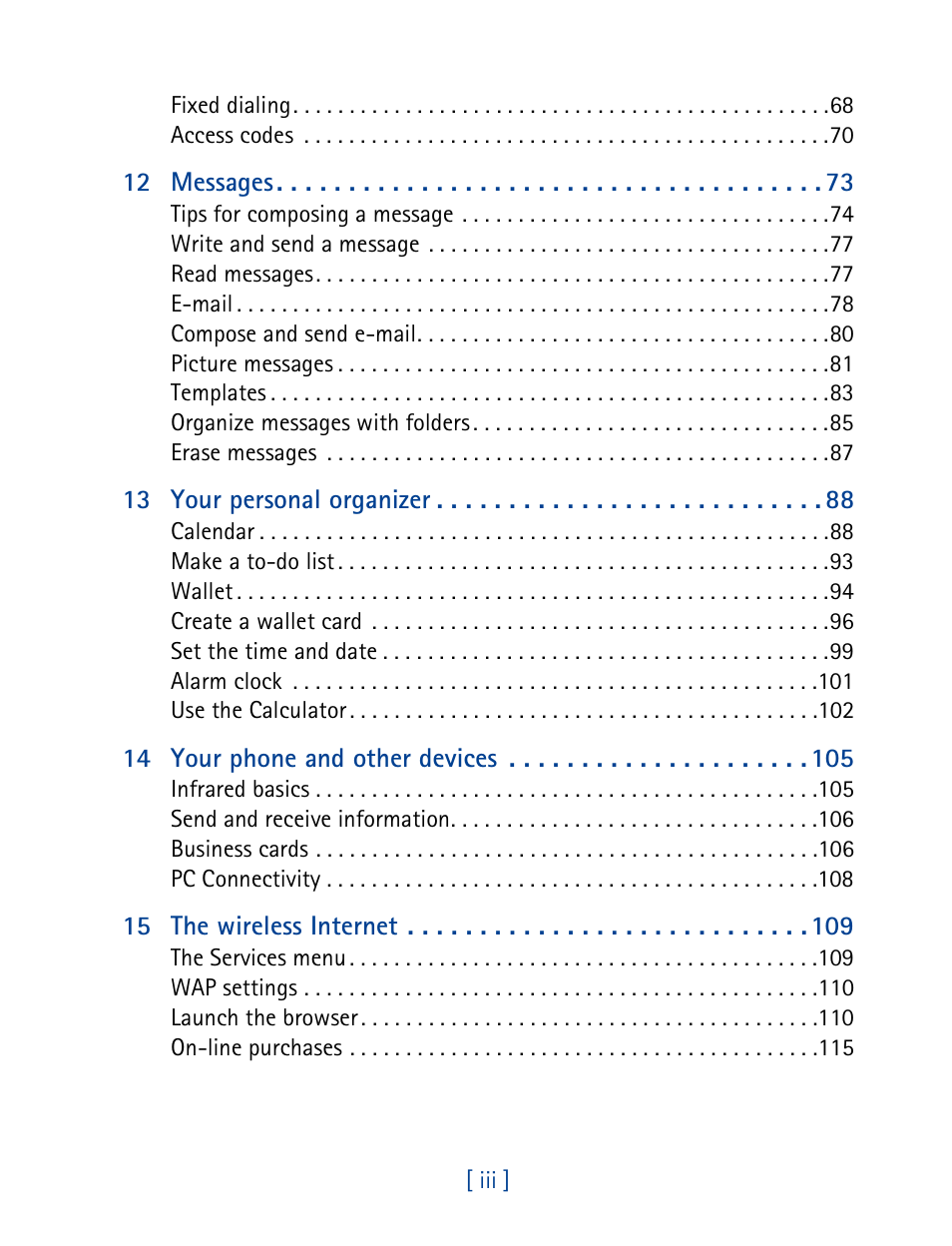 Nokia 6340 User Manual | Page 8 / 161