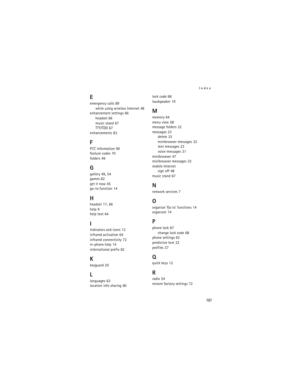 Nokia 6236i User Manual | Page 108 / 109