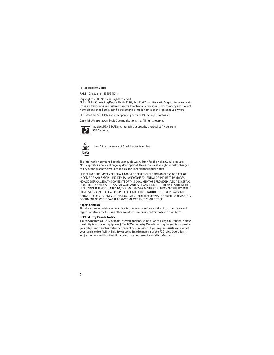 Nokia 6236i User Manual | Page 3 / 109