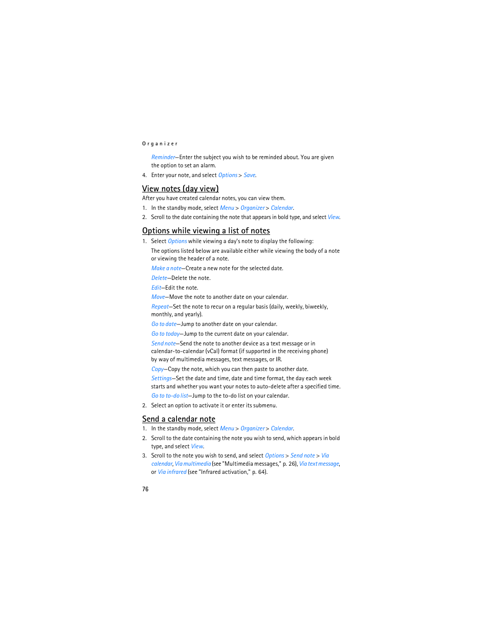 Nokia 6236i User Manual | Page 77 / 109
