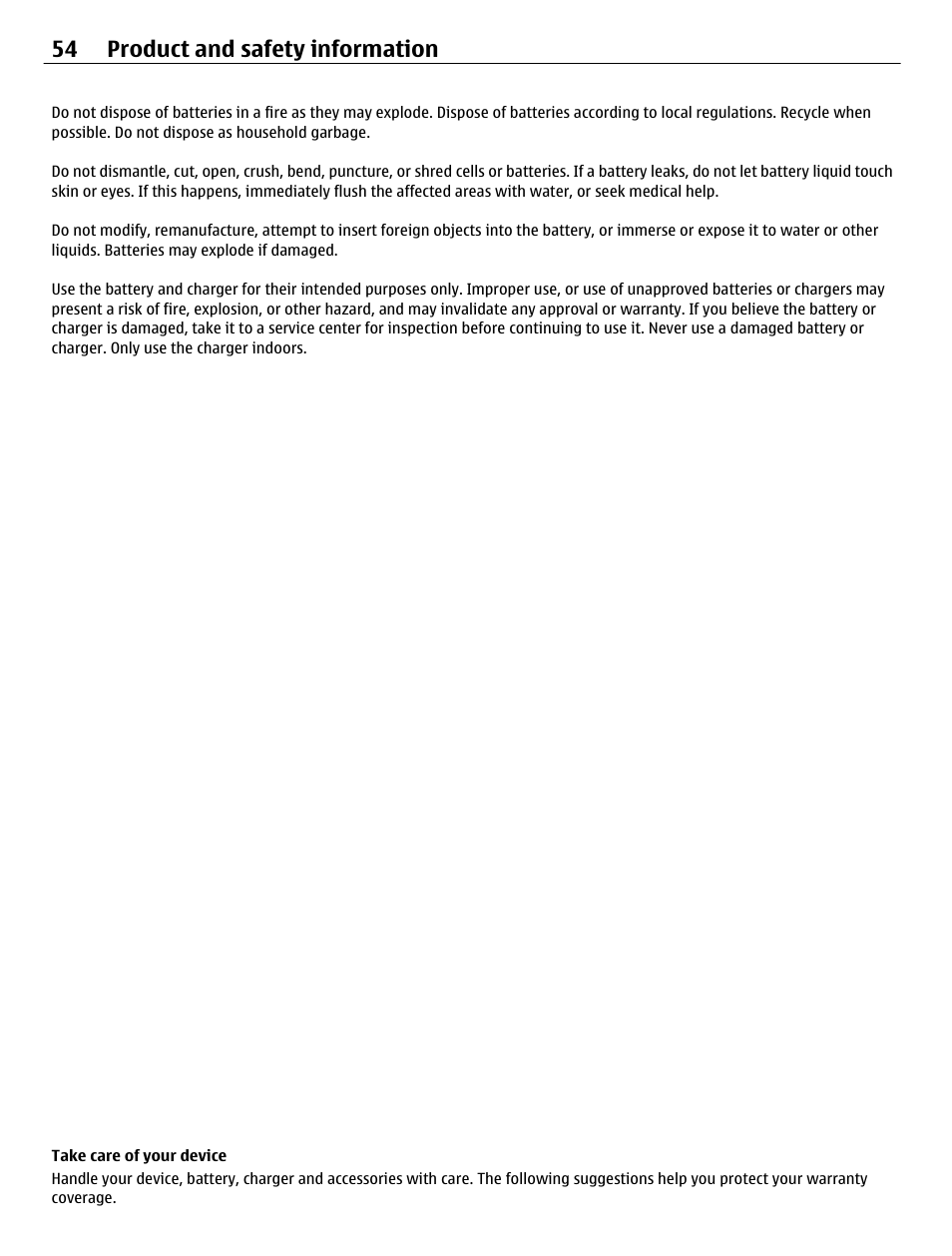 Nokia battery authentication guidelines, Authenticate hologram, Take care of your device | 54 product and safety information | Nokia C3-01 User Manual | Page 54 / 62