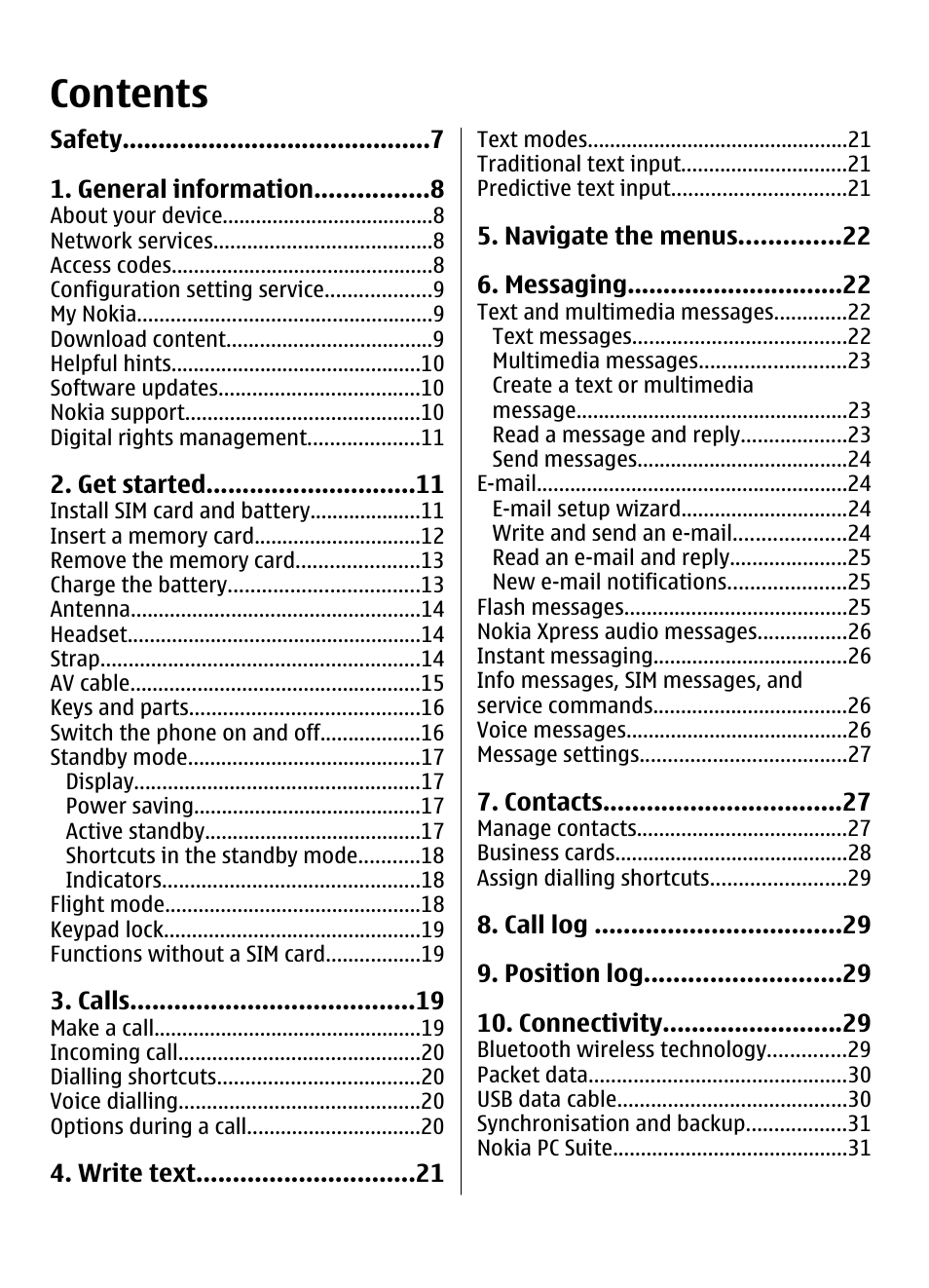 Nokia 3600 Slide User Manual | Page 4 / 58