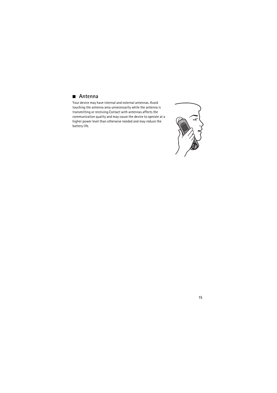 Antenna | Nokia 6350 User Manual | Page 15 / 64