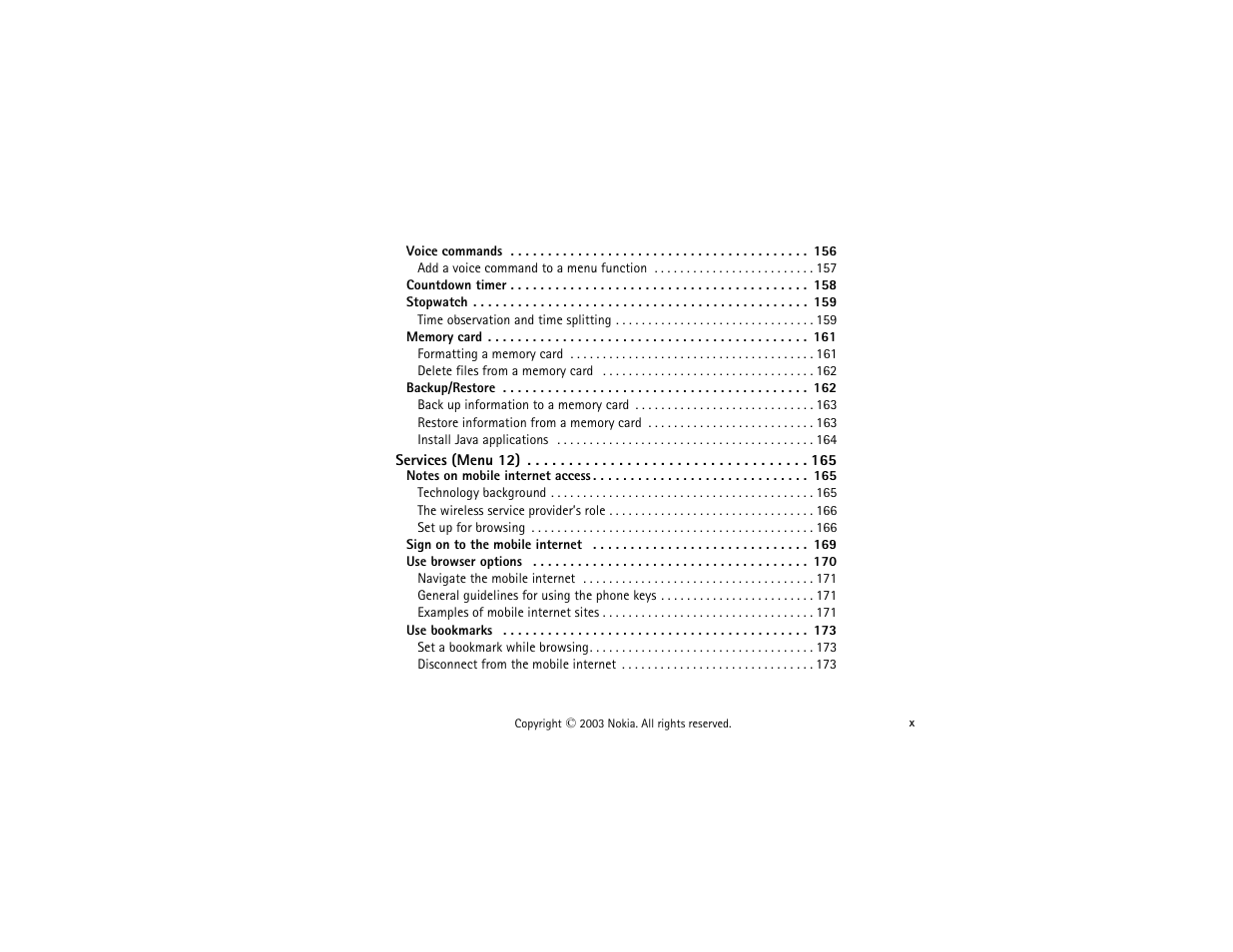 Nokia 3300 User Manual | Page 13 / 252