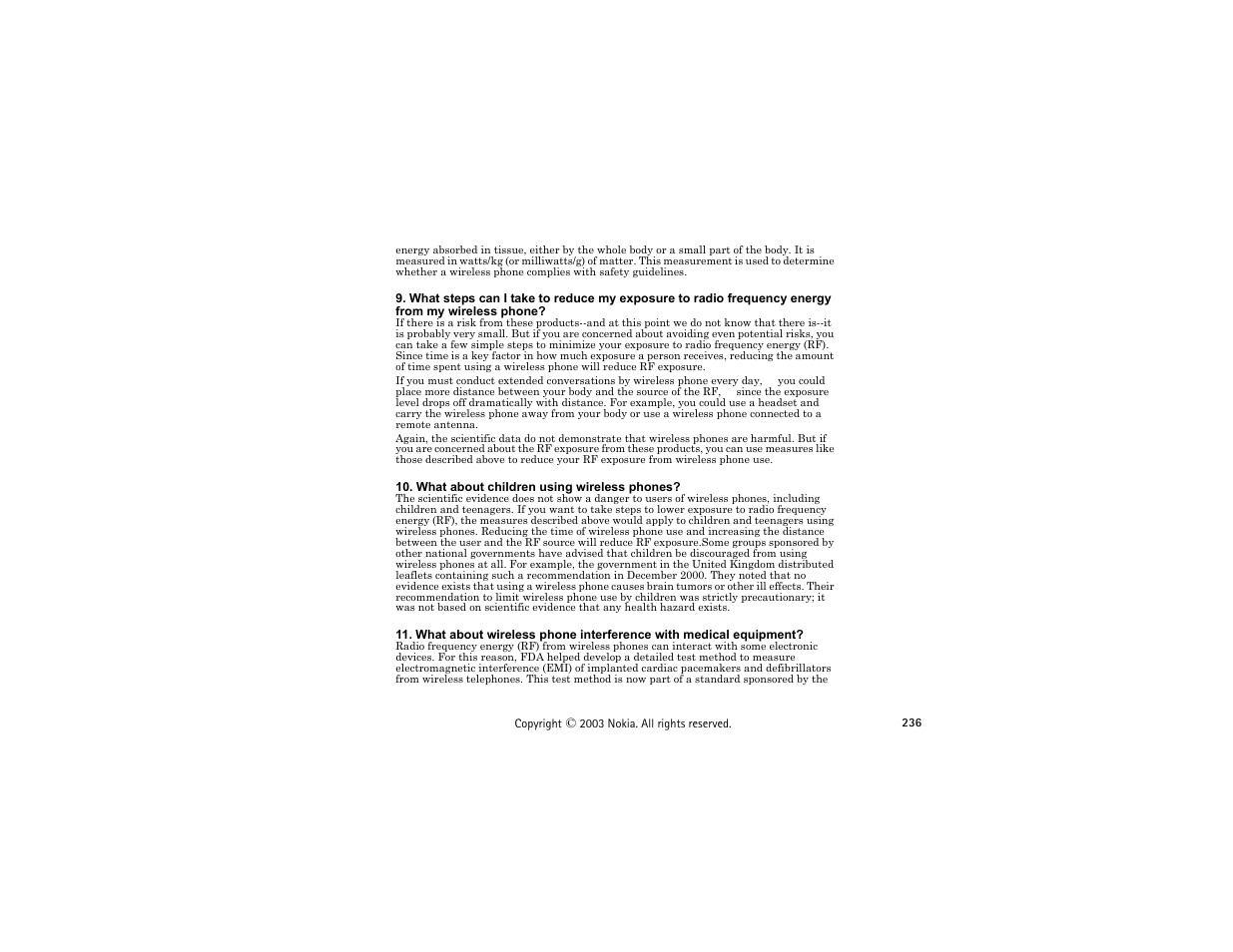 Nokia 3300 User Manual | Page 250 / 252