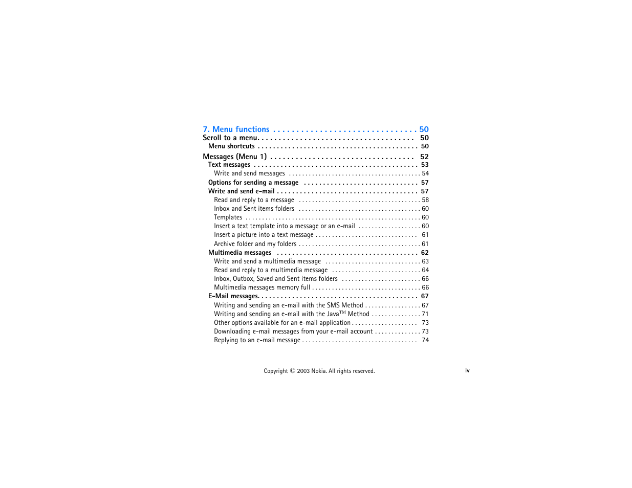 Nokia 3300 User Manual | Page 7 / 252