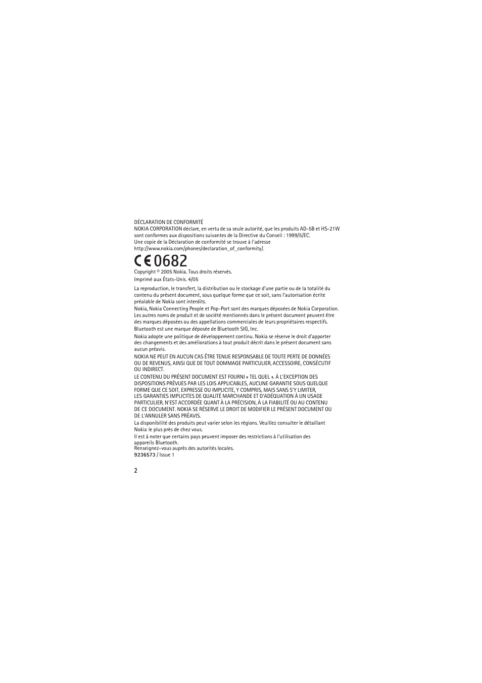 Nokia Wireless Clip-on Headset HS-21W User Manual | Page 94 / 124