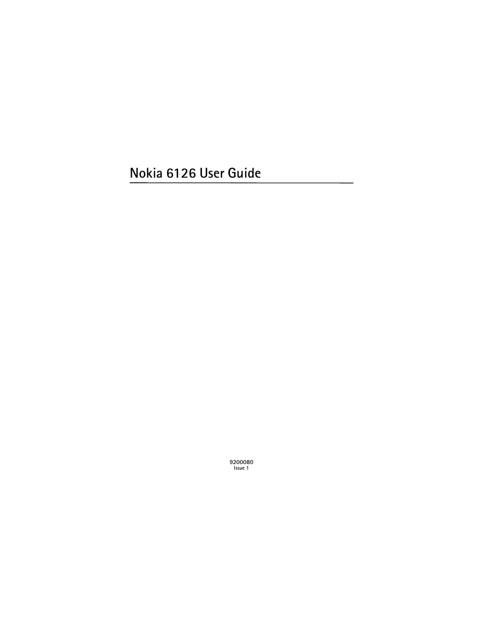 Nokia 6126 user guide | Nokia 6126 User Manual | Page 2 / 105