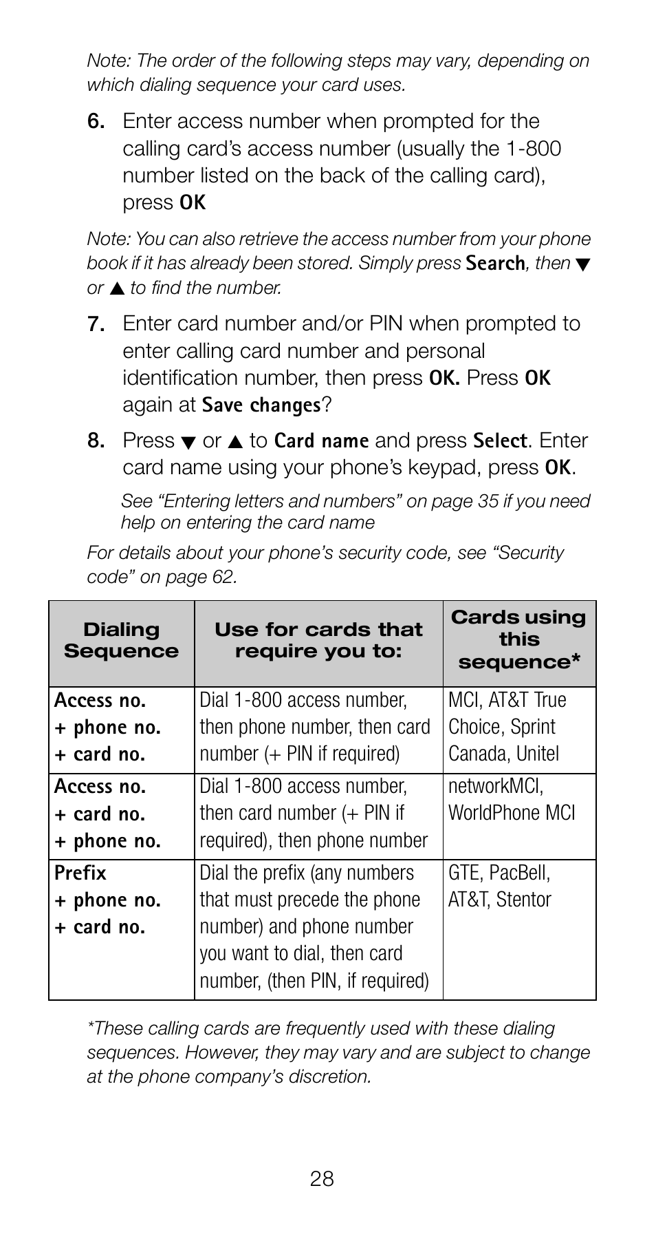 Nokia 6162 User Manual | Page 35 / 101