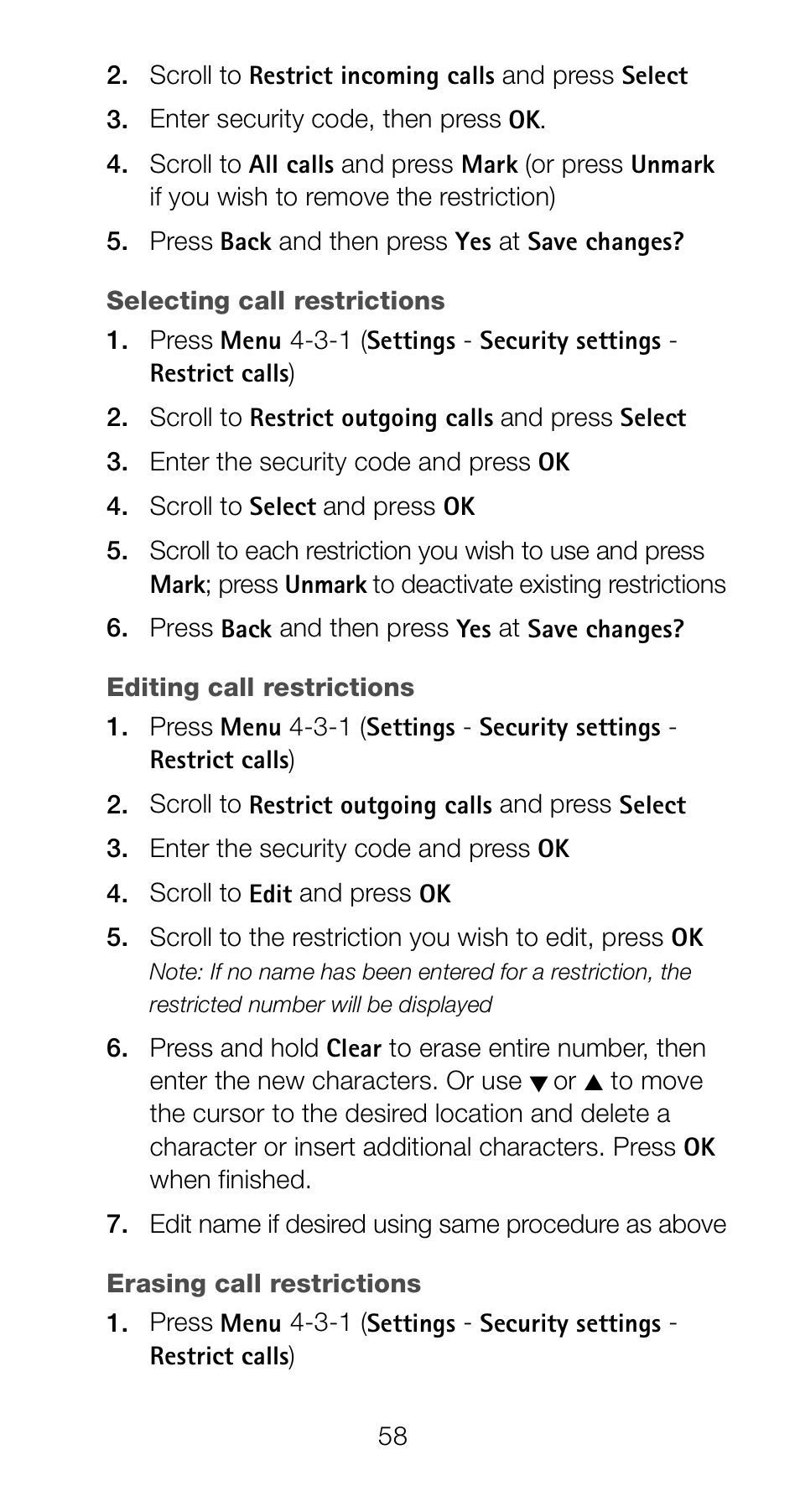 Nokia 6162 User Manual | Page 65 / 101