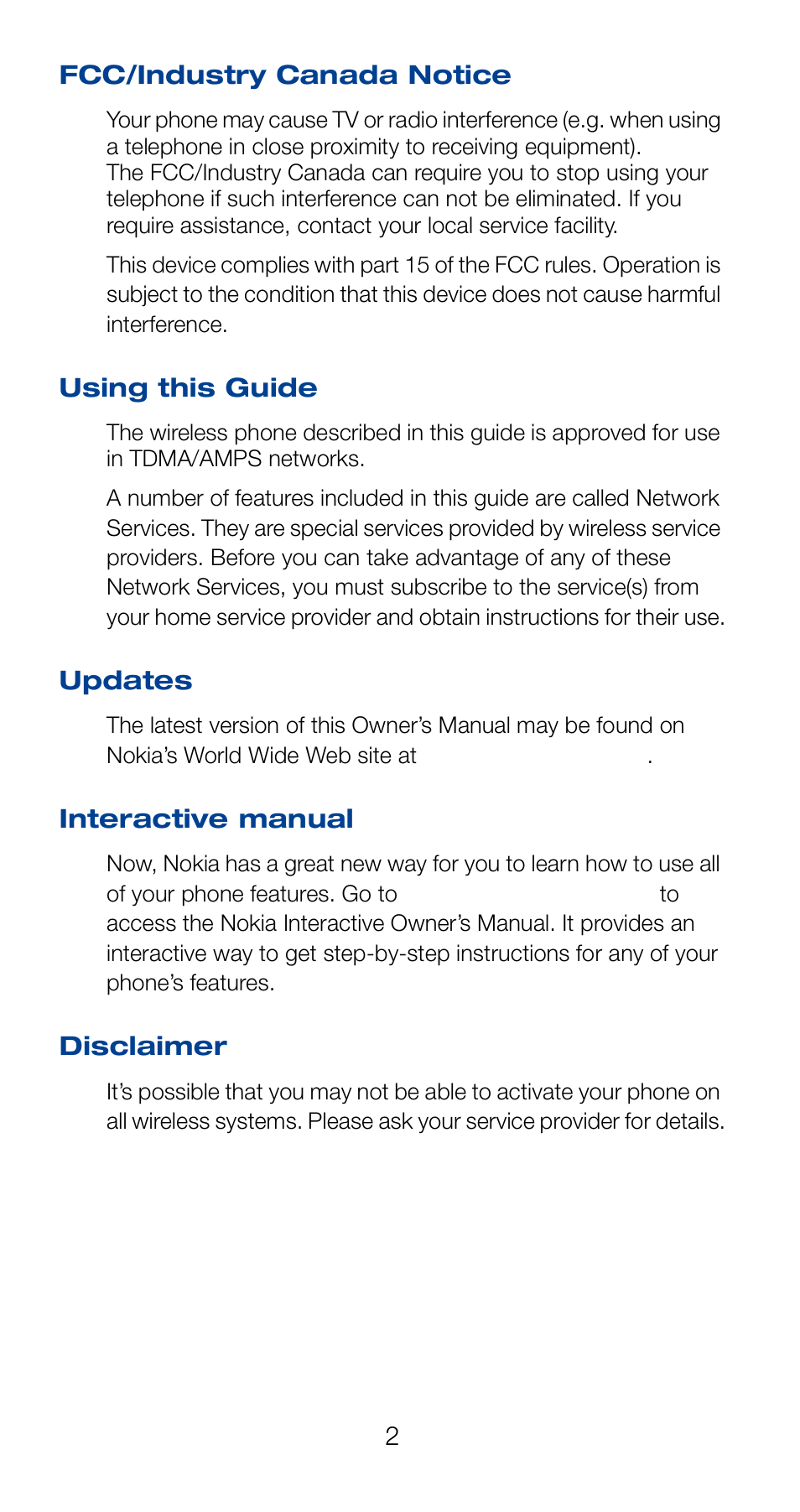 Nokia 6162 User Manual | Page 9 / 101