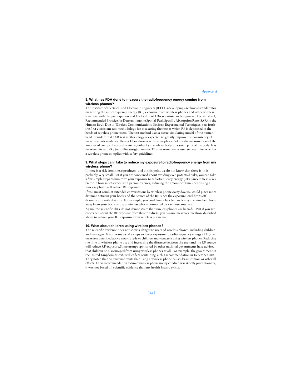Nokia 2285 User Manual | Page 100 / 105