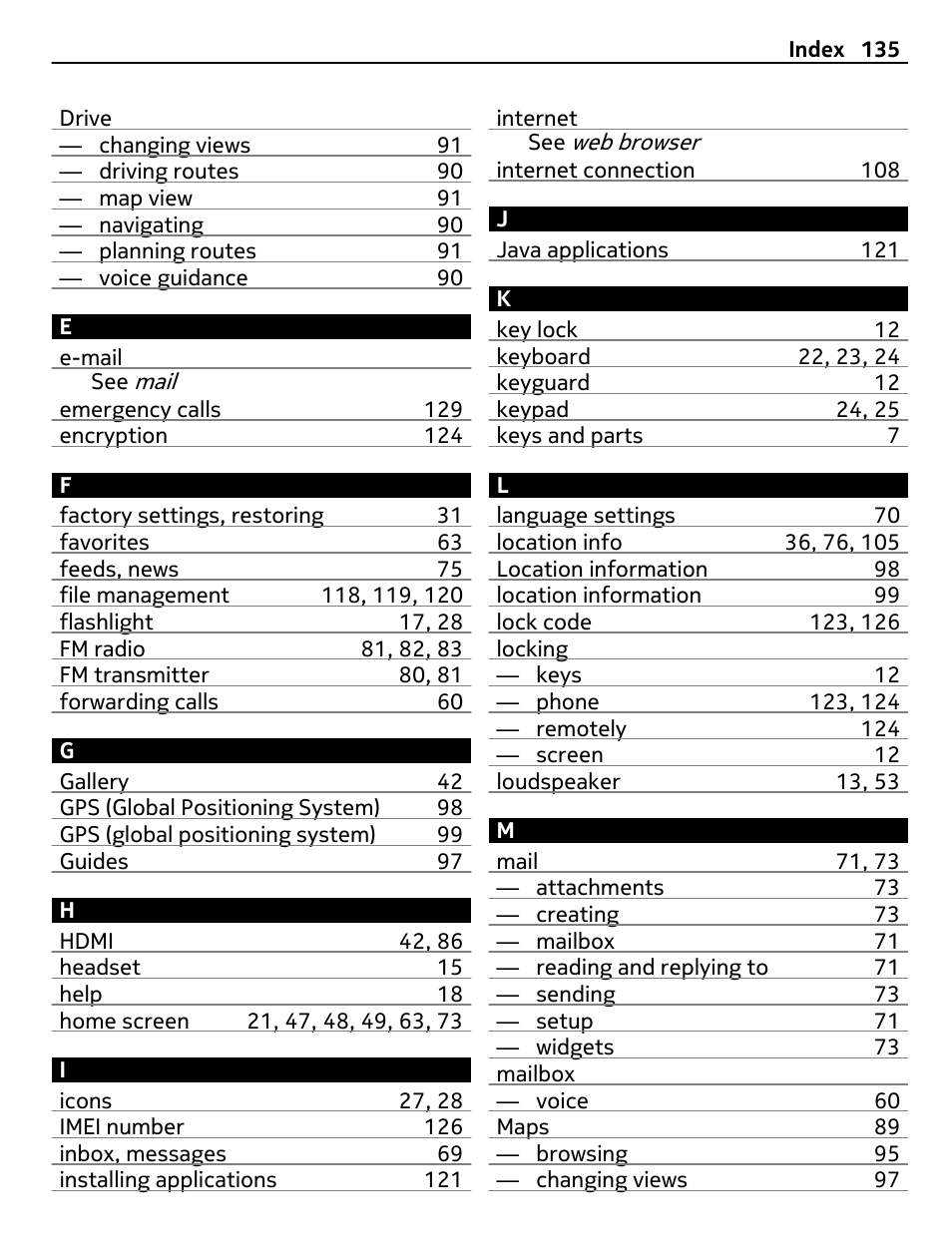 Nokia 808 User Manual | Page 135 / 138