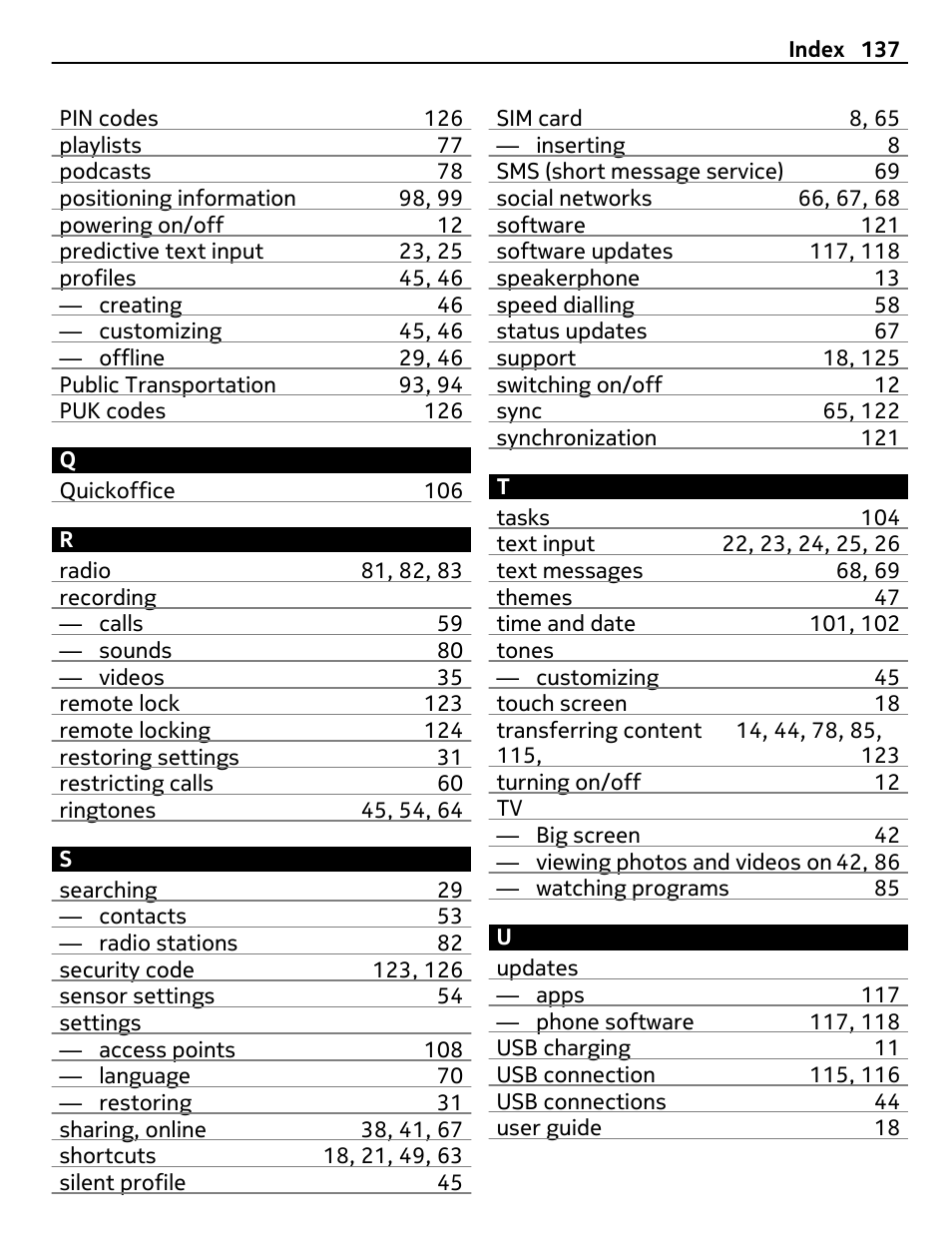 Nokia 808 User Manual | Page 137 / 138