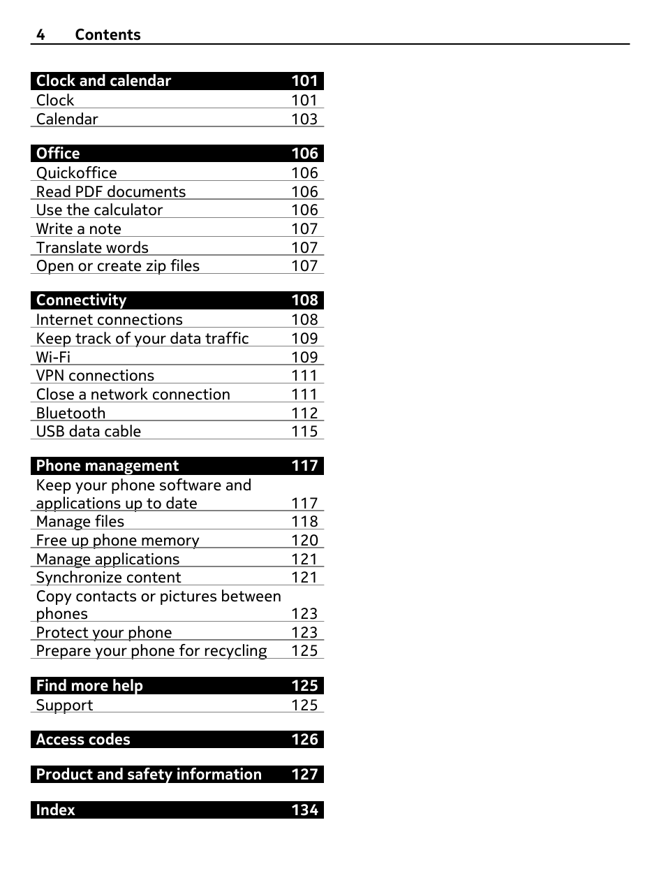 Nokia 808 User Manual | Page 4 / 138