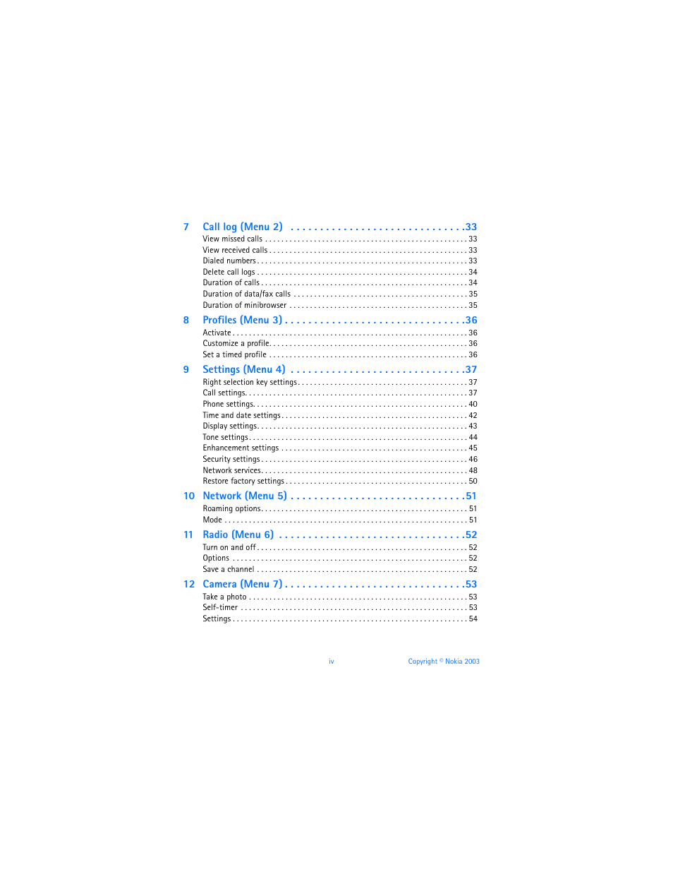 Nokia 6225 User Manual | Page 5 / 201