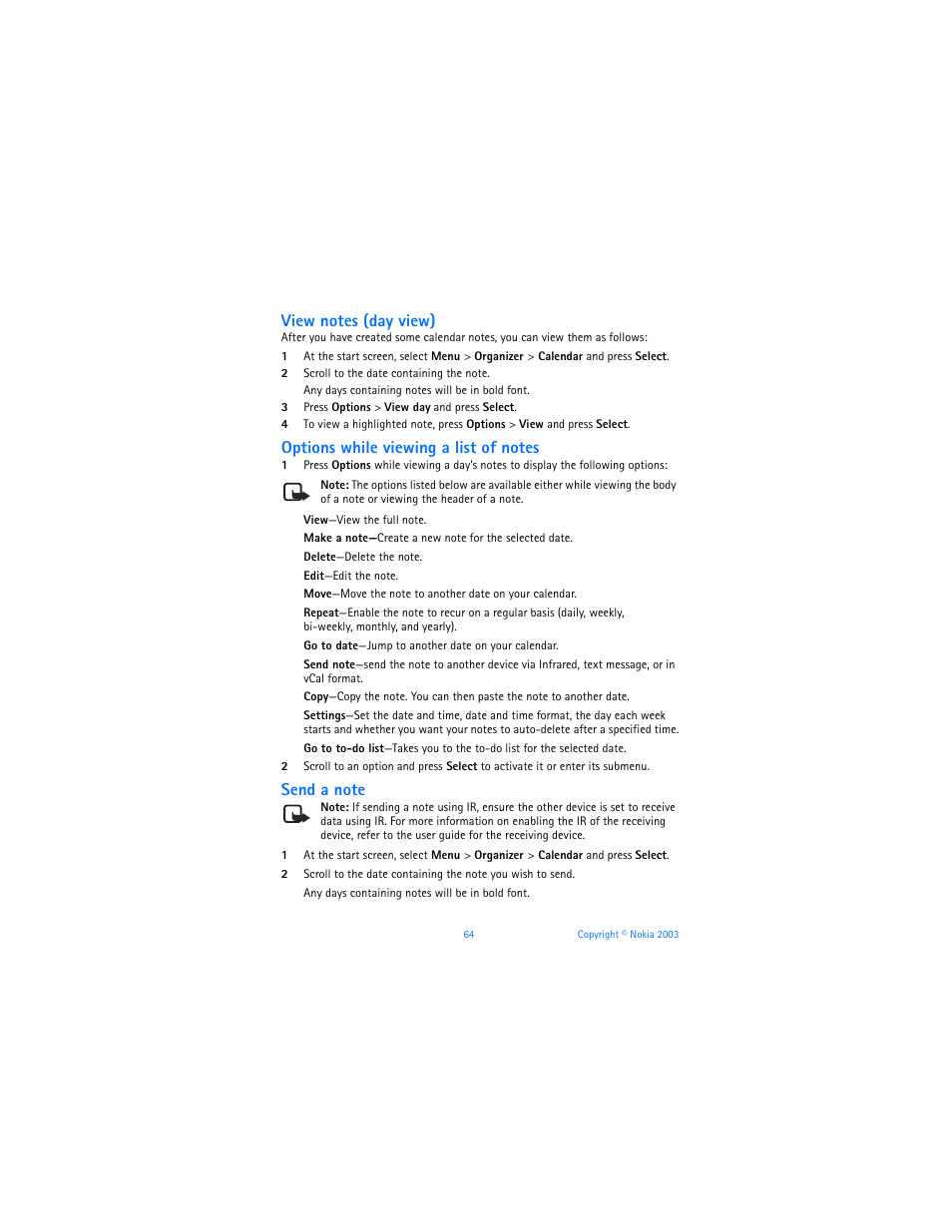 Nokia 6225 User Manual | Page 71 / 201