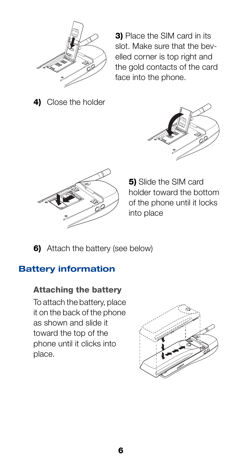 Battery information | Nokia 6190 User Manual | Page 8 / 112