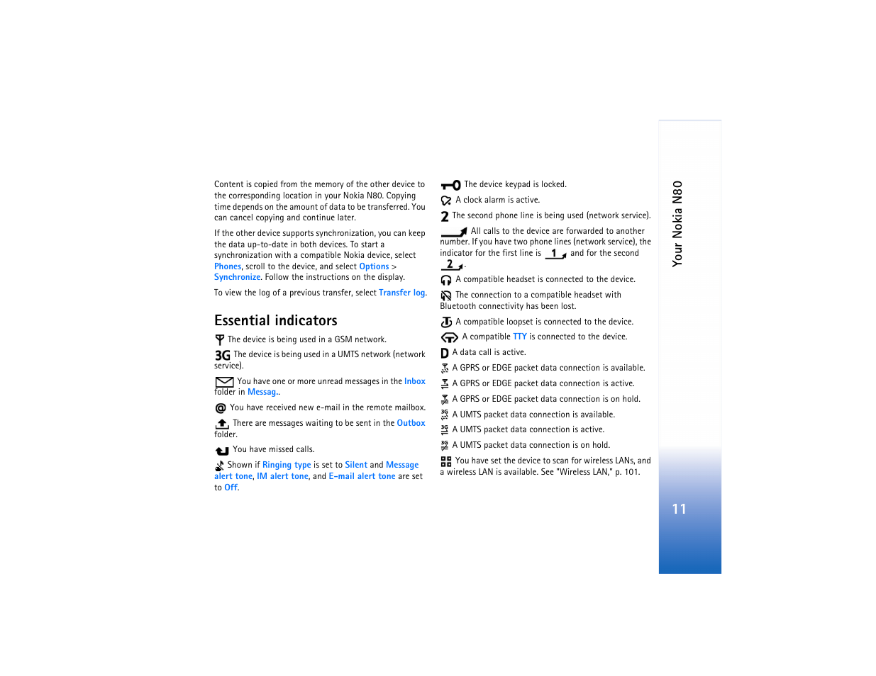Essential indicators, Your noki a n80 | Nokia N80 User Manual | Page 12 / 131