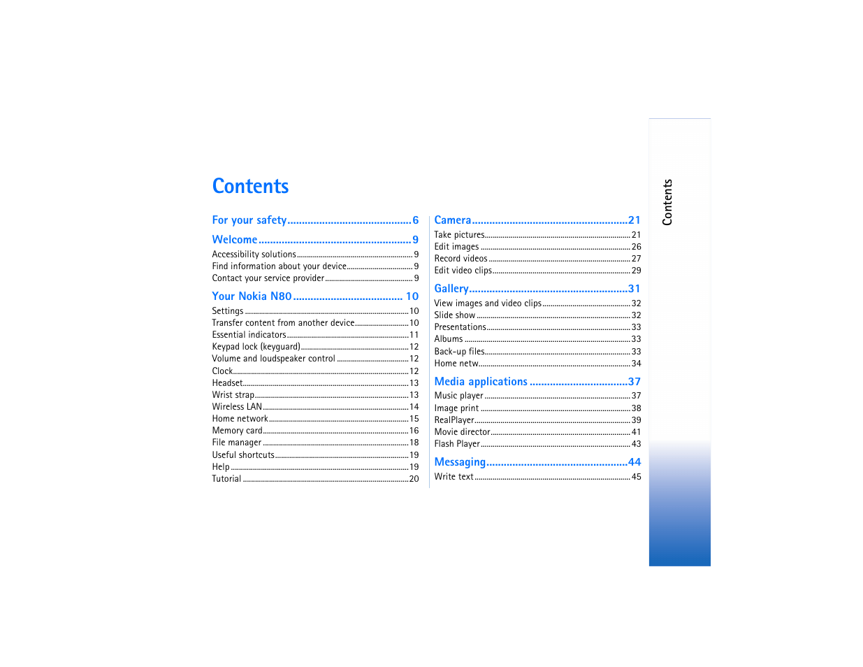 Nokia N80 User Manual | Page 4 / 131