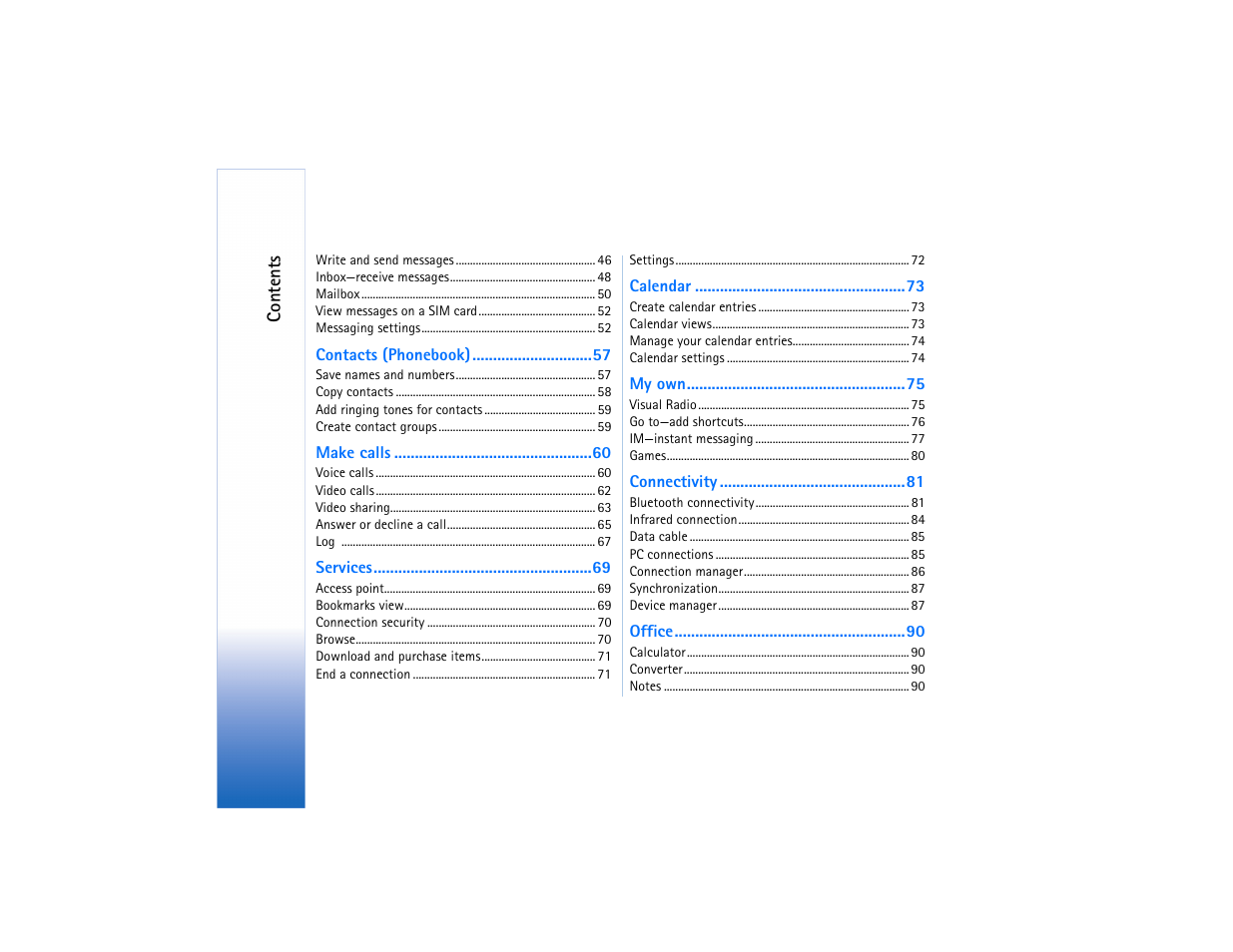 Nokia N80 User Manual | Page 5 / 131