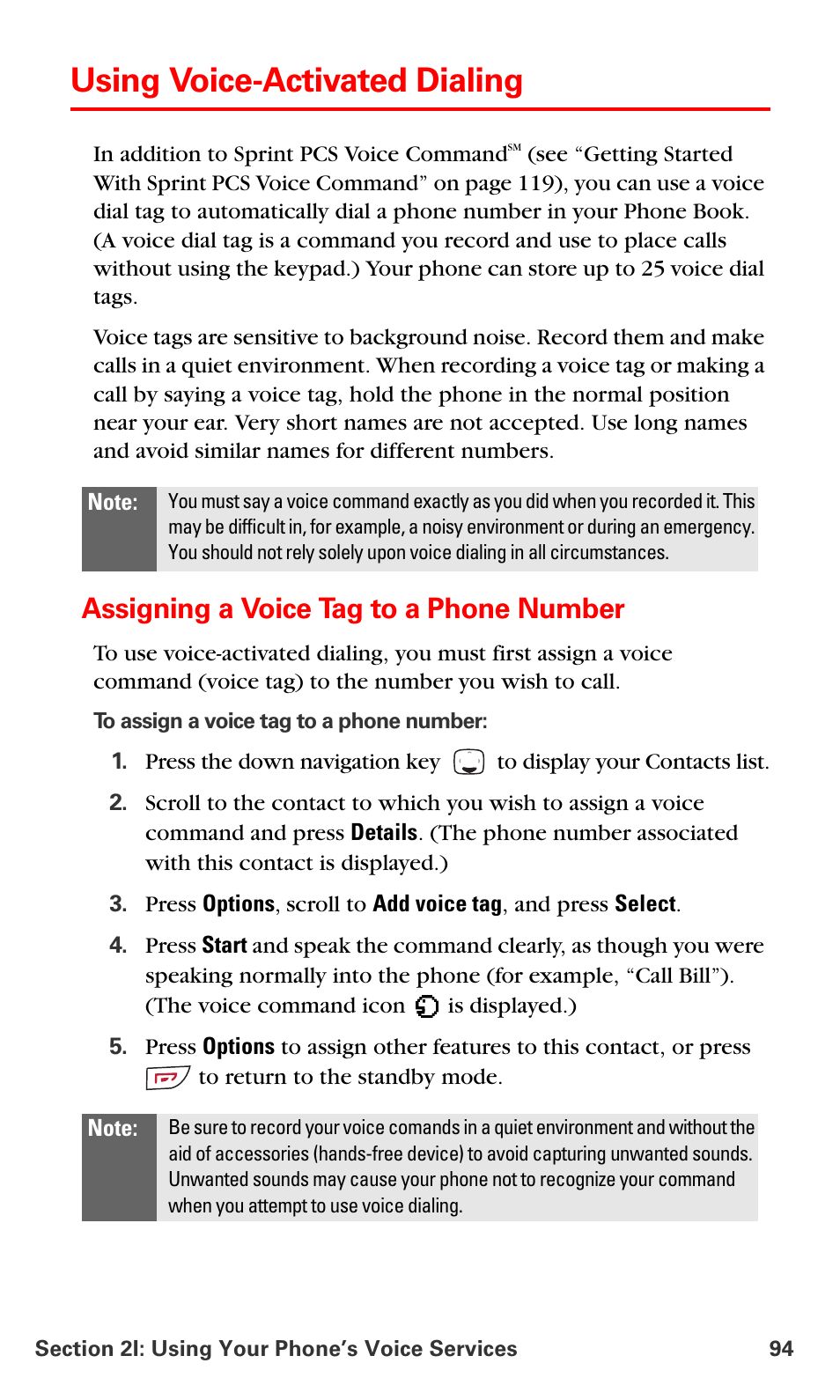 Using voice-activated dialing, Assigning a voice tag to a phone number | Nokia 6016i User Manual | Page 102 / 169