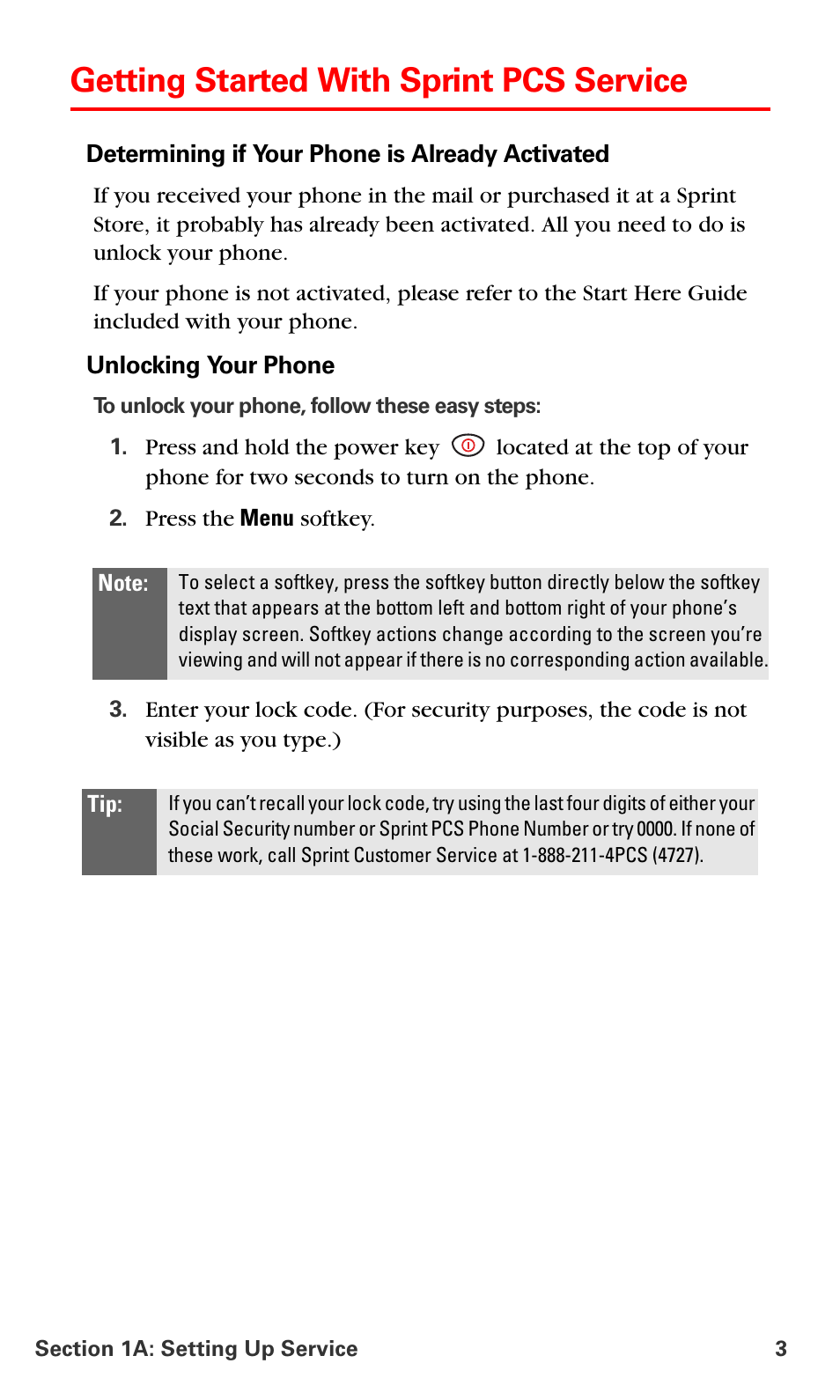 Getting started with sprint pcs service | Nokia 6016i User Manual | Page 11 / 169