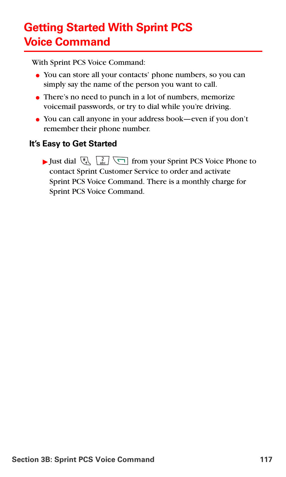 Getting started with sprint pcs voice command, Getting started with sprint pcs, Voice command | Nokia 6016i User Manual | Page 125 / 169