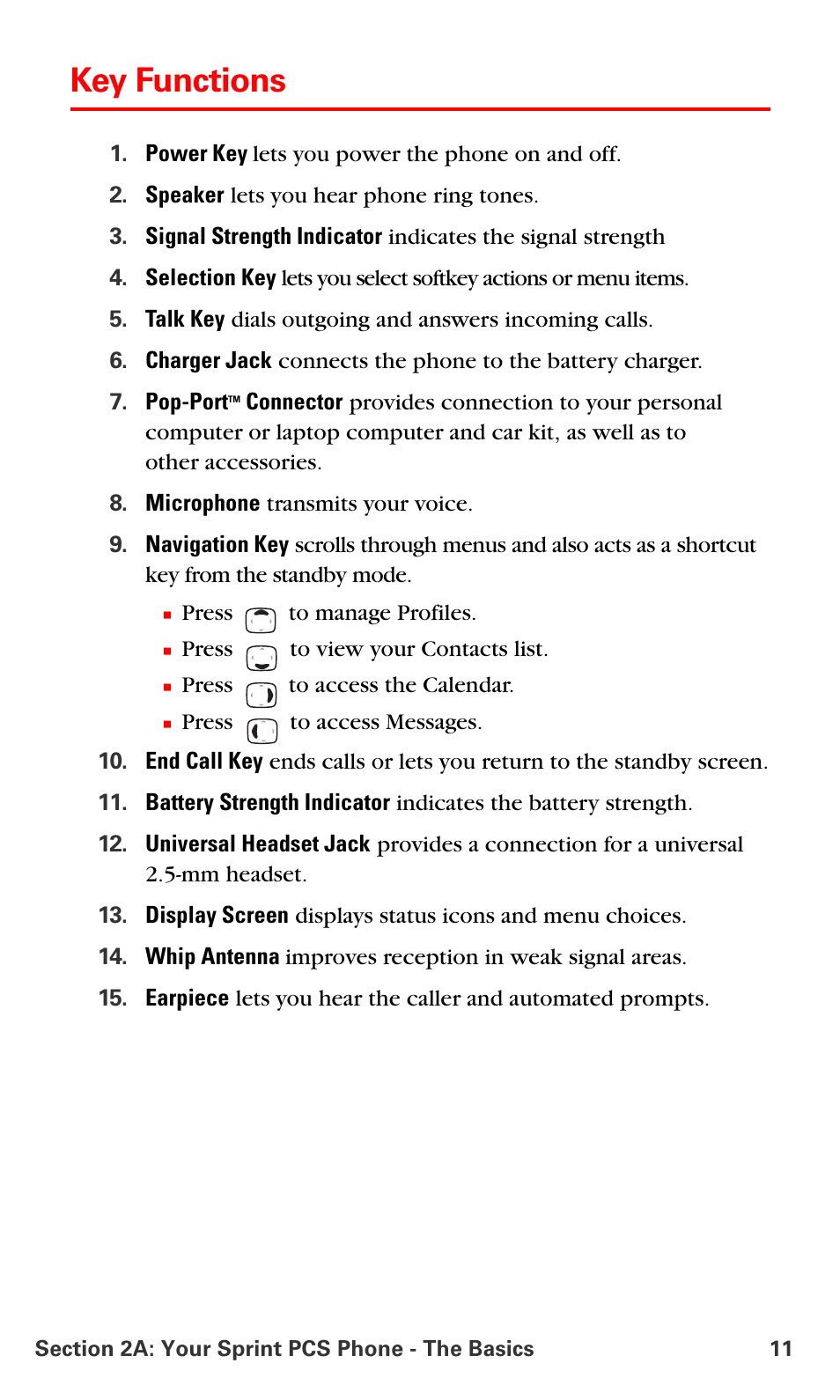 Key functions | Nokia 6016i User Manual | Page 19 / 169