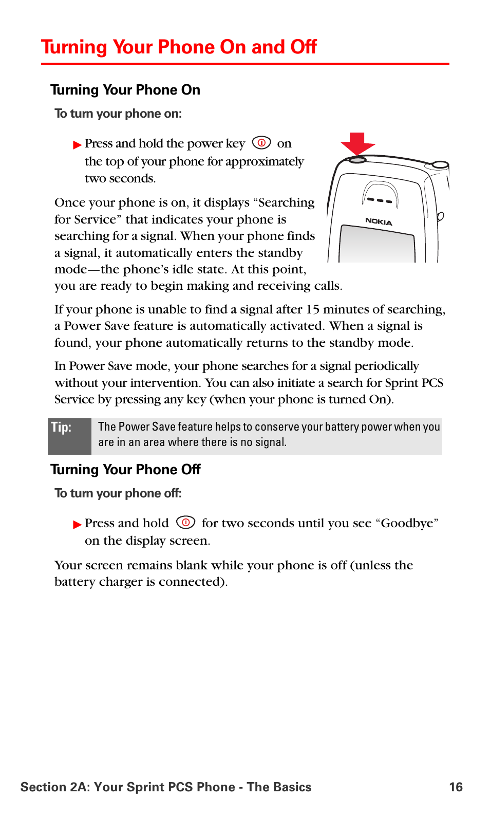 Turning your phone on and off | Nokia 6016i User Manual | Page 24 / 169