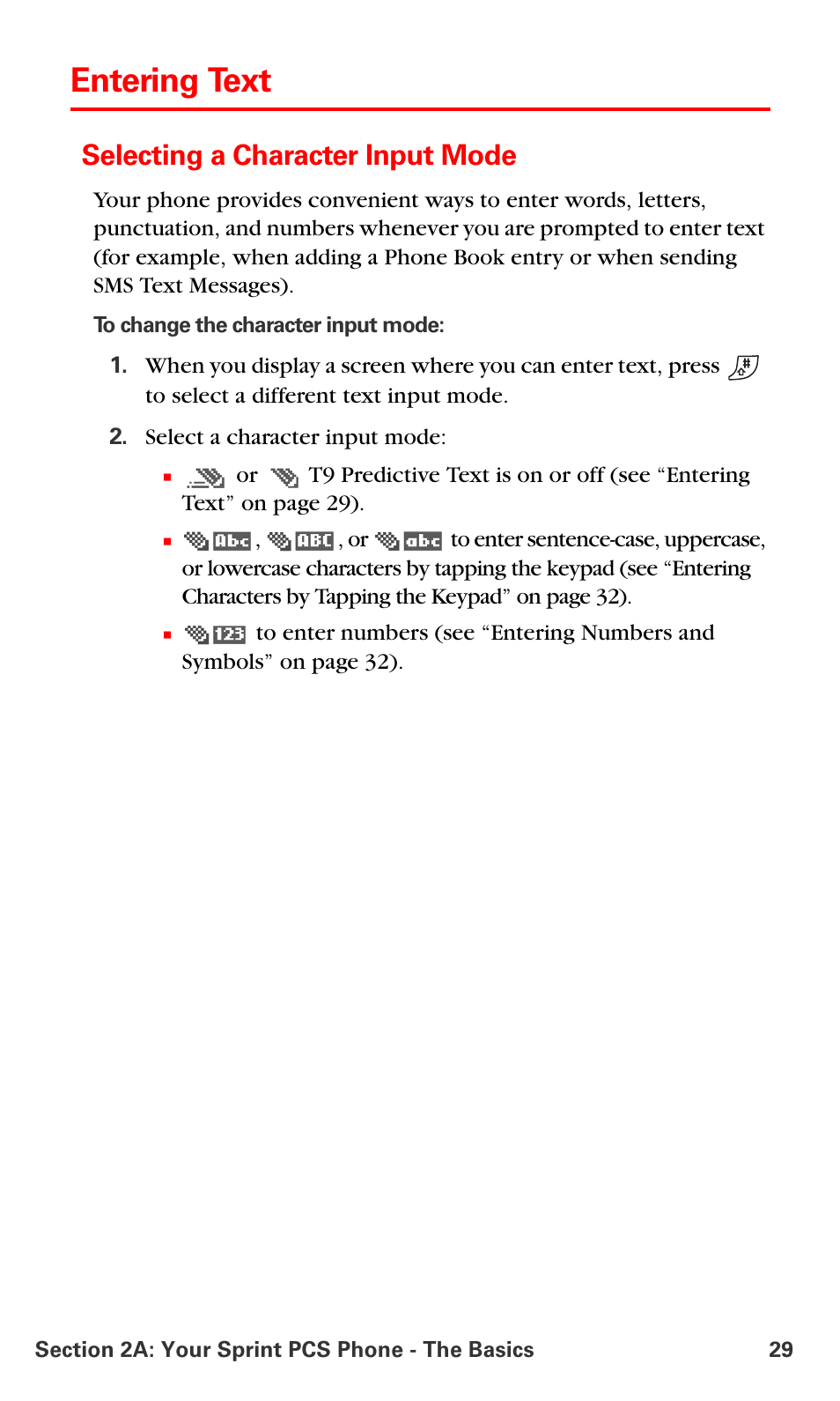 Entering text, Selecting a character input mode | Nokia 6016i User Manual | Page 37 / 169