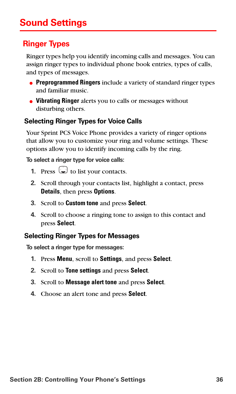 Sound settings, Ringer types | Nokia 6016i User Manual | Page 44 / 169