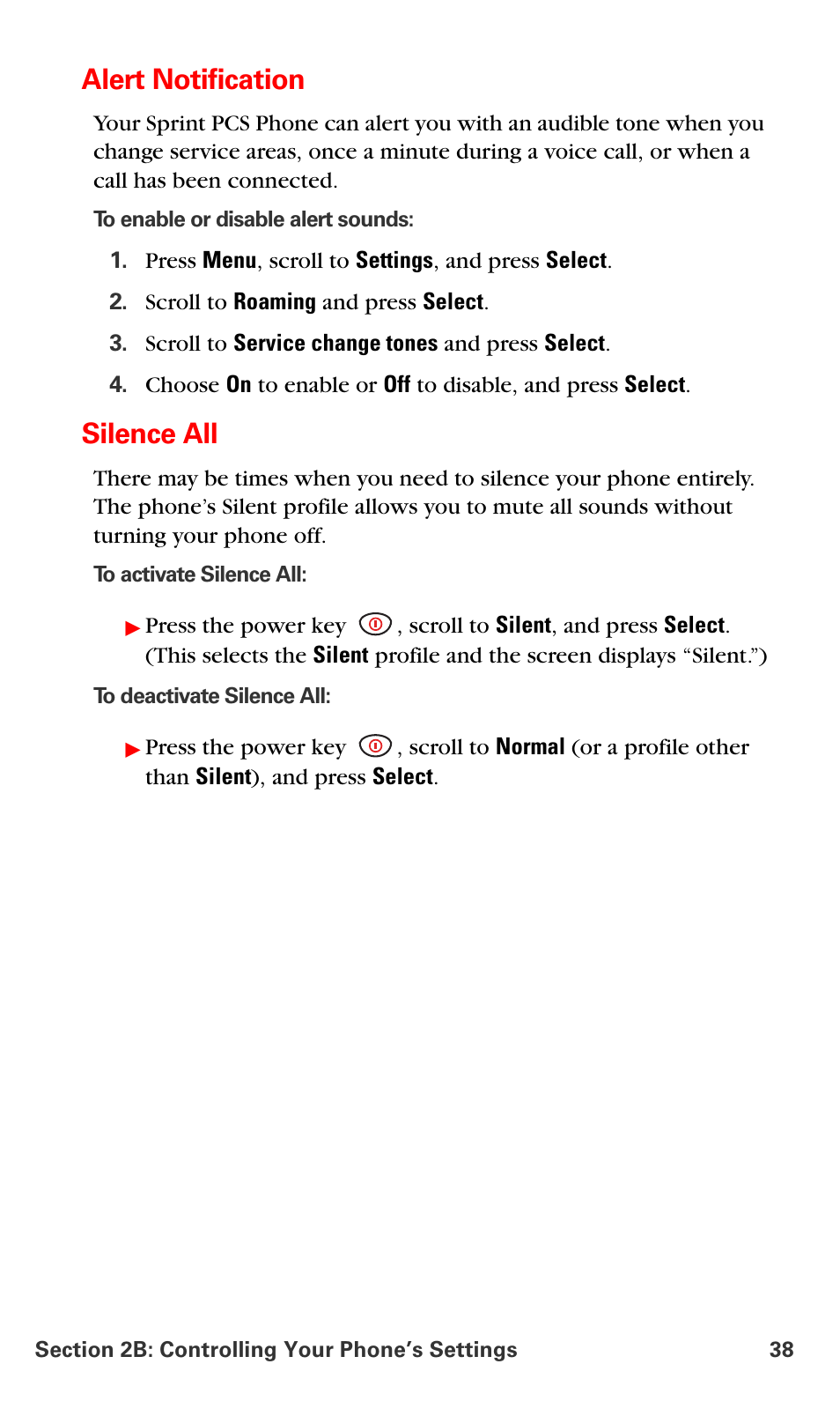 Alert notification, Silence all | Nokia 6016i User Manual | Page 46 / 169