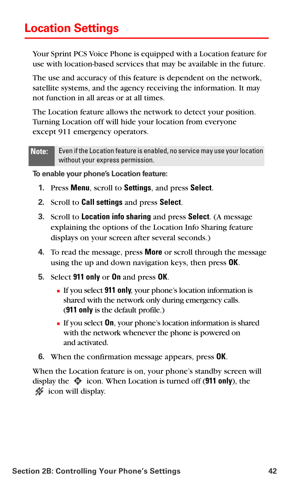 Location settings | Nokia 6016i User Manual | Page 50 / 169