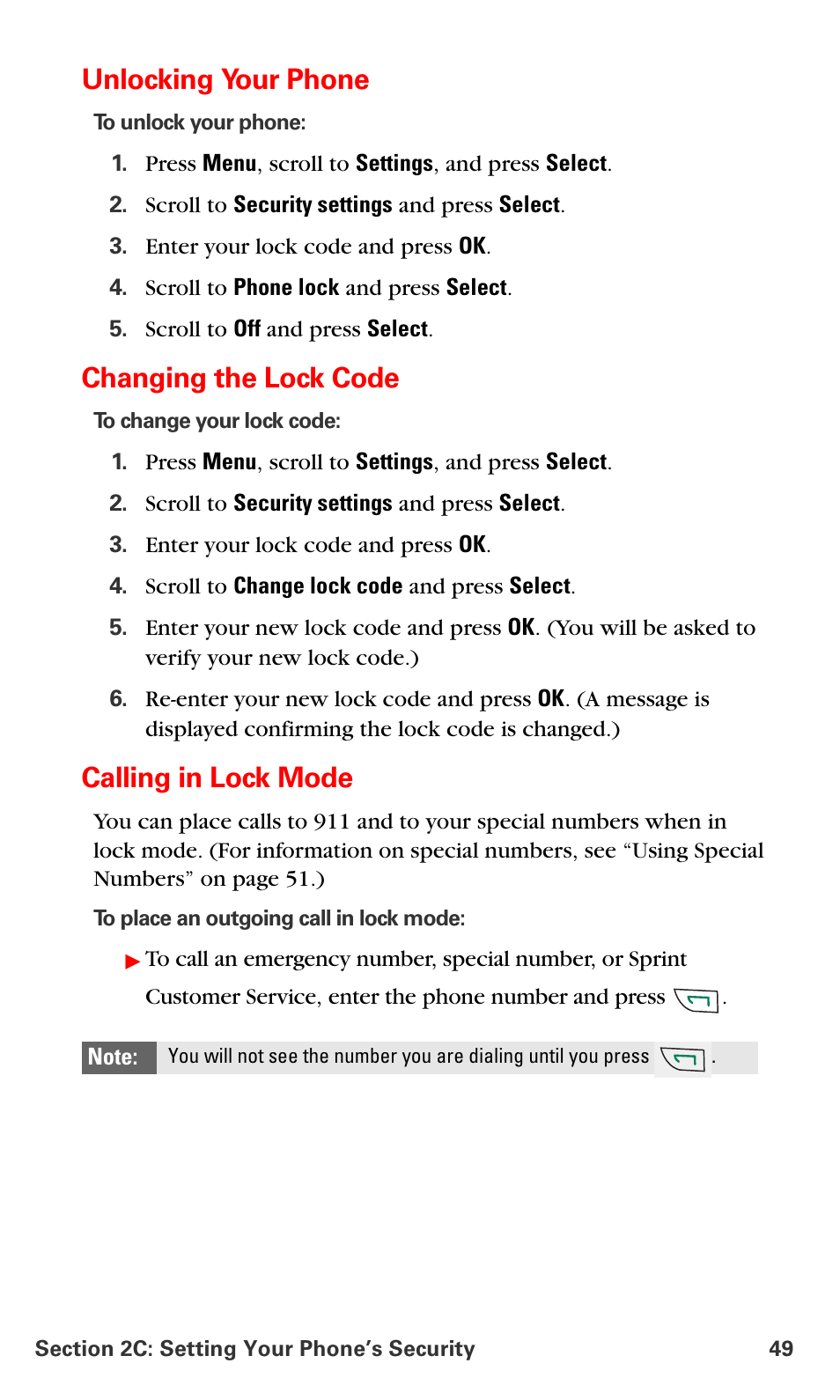Unlocking your phone, Changing the lock code, Calling in lock mode | Nokia 6016i User Manual | Page 57 / 169
