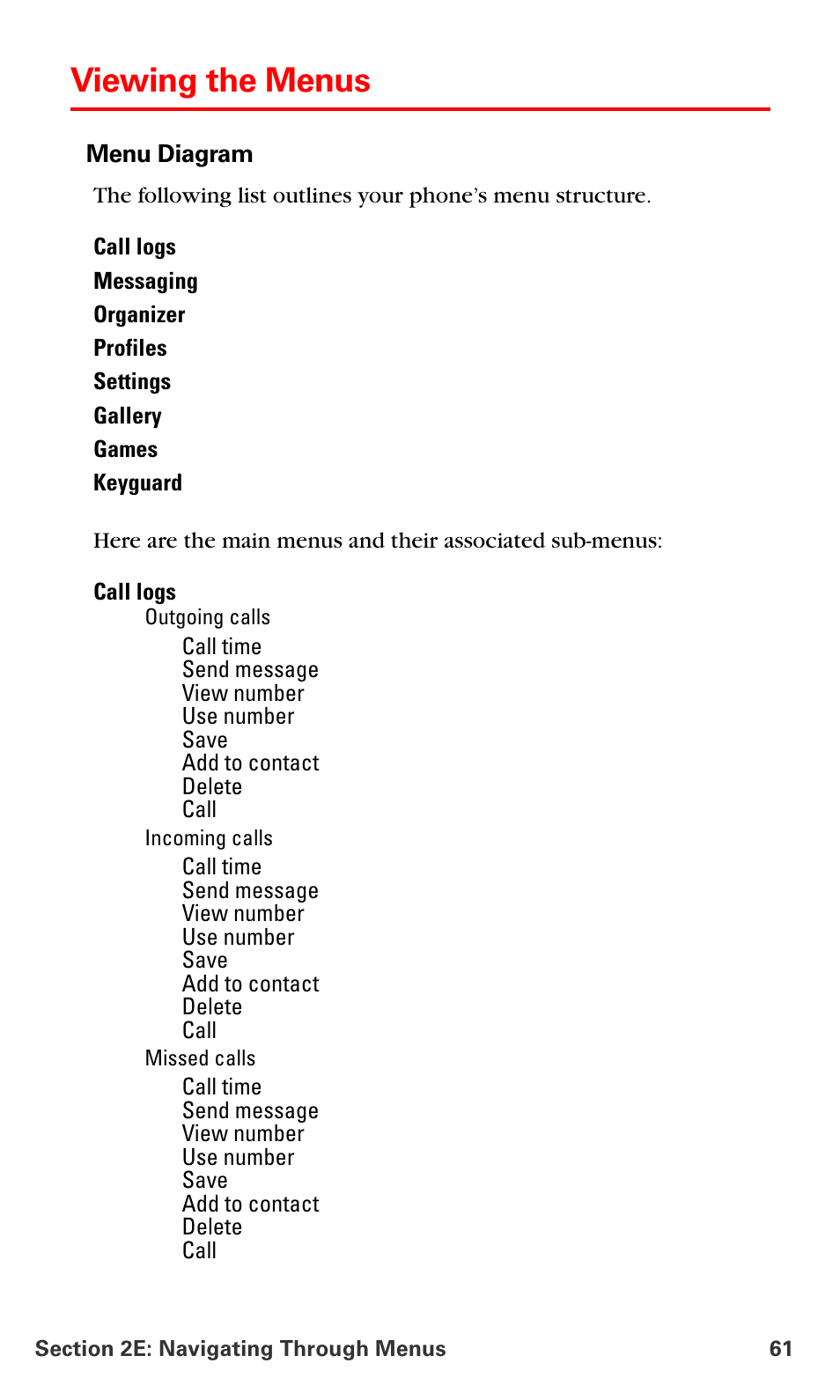 Viewing the menus | Nokia 6016i User Manual | Page 69 / 169