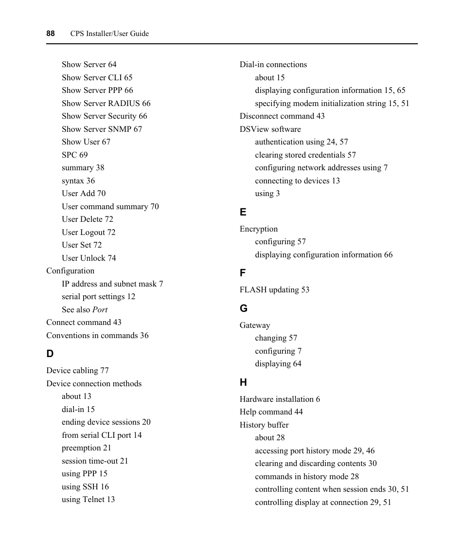 Avocent CPS810 User Manual | Page 102 / 108