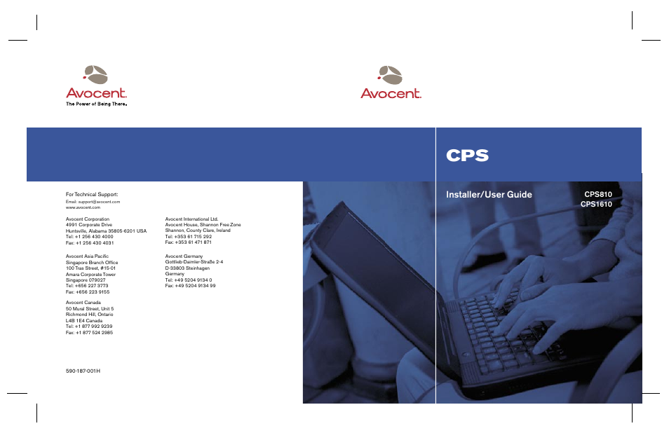 Installer/user guide | Avocent CPS810 User Manual | Page 108 / 108