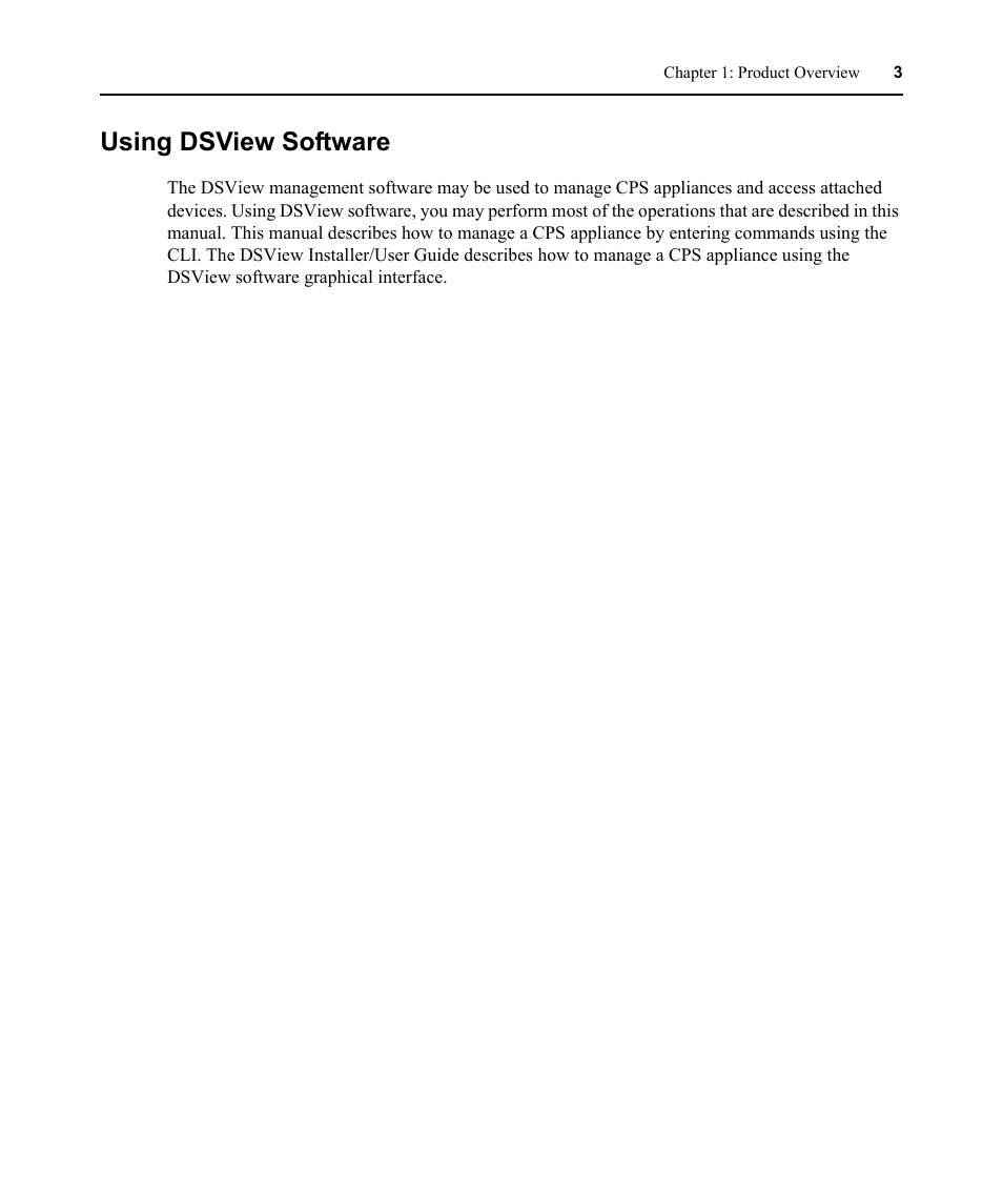 Using dsview software | Avocent CPS810 User Manual | Page 17 / 108