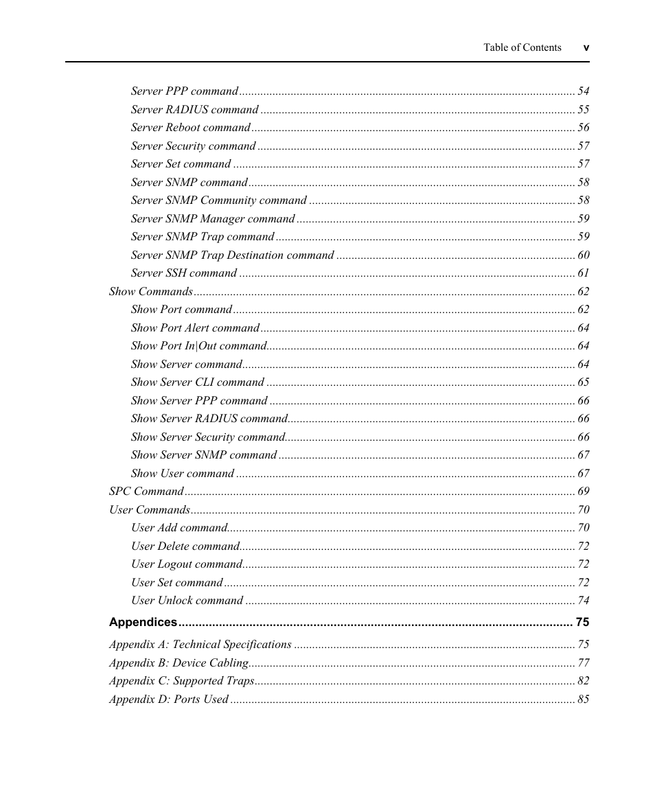 Avocent CPS810 User Manual | Page 7 / 108