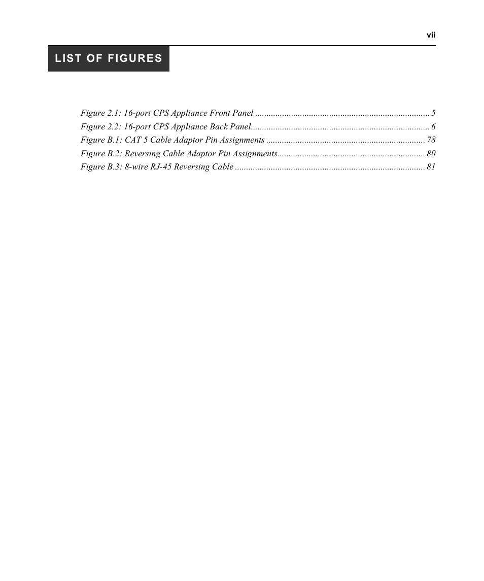 Avocent CPS810 User Manual | Page 9 / 108