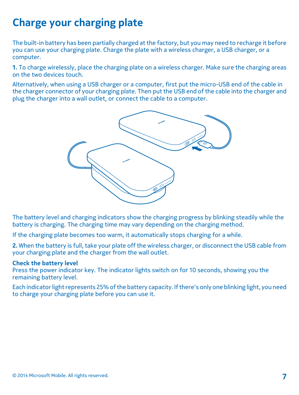 Charge your charging plate | Nokia DC-50 User Manual | Page 7 / 12