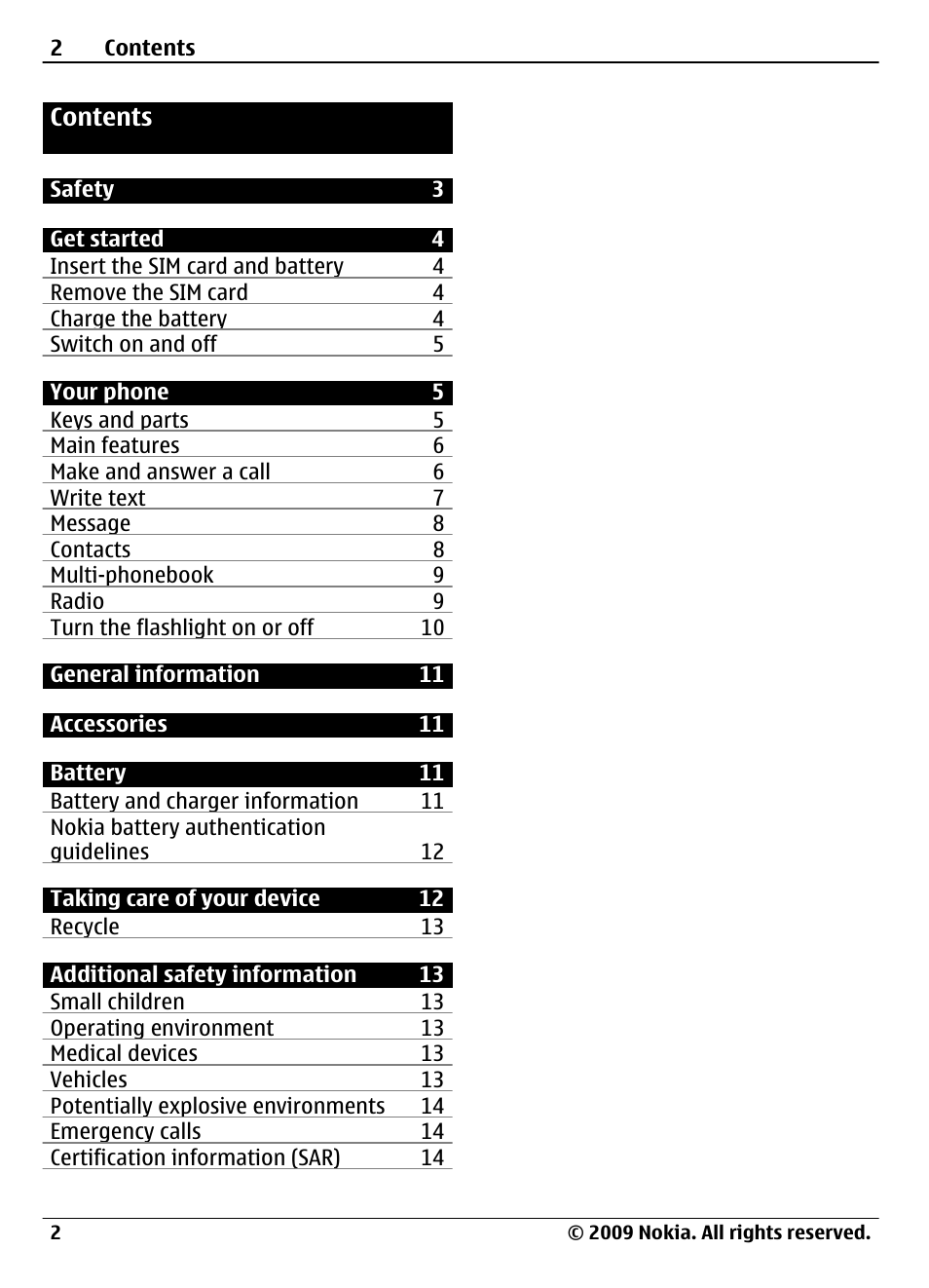 Nokia 1661 User Manual | Page 2 / 31