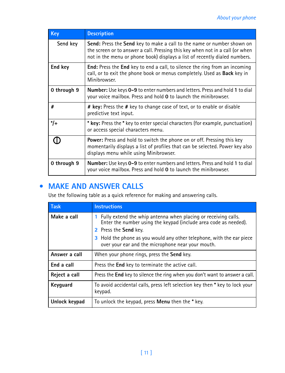 Make and answer calls | Nokia 3586I User Manual | Page 16 / 103