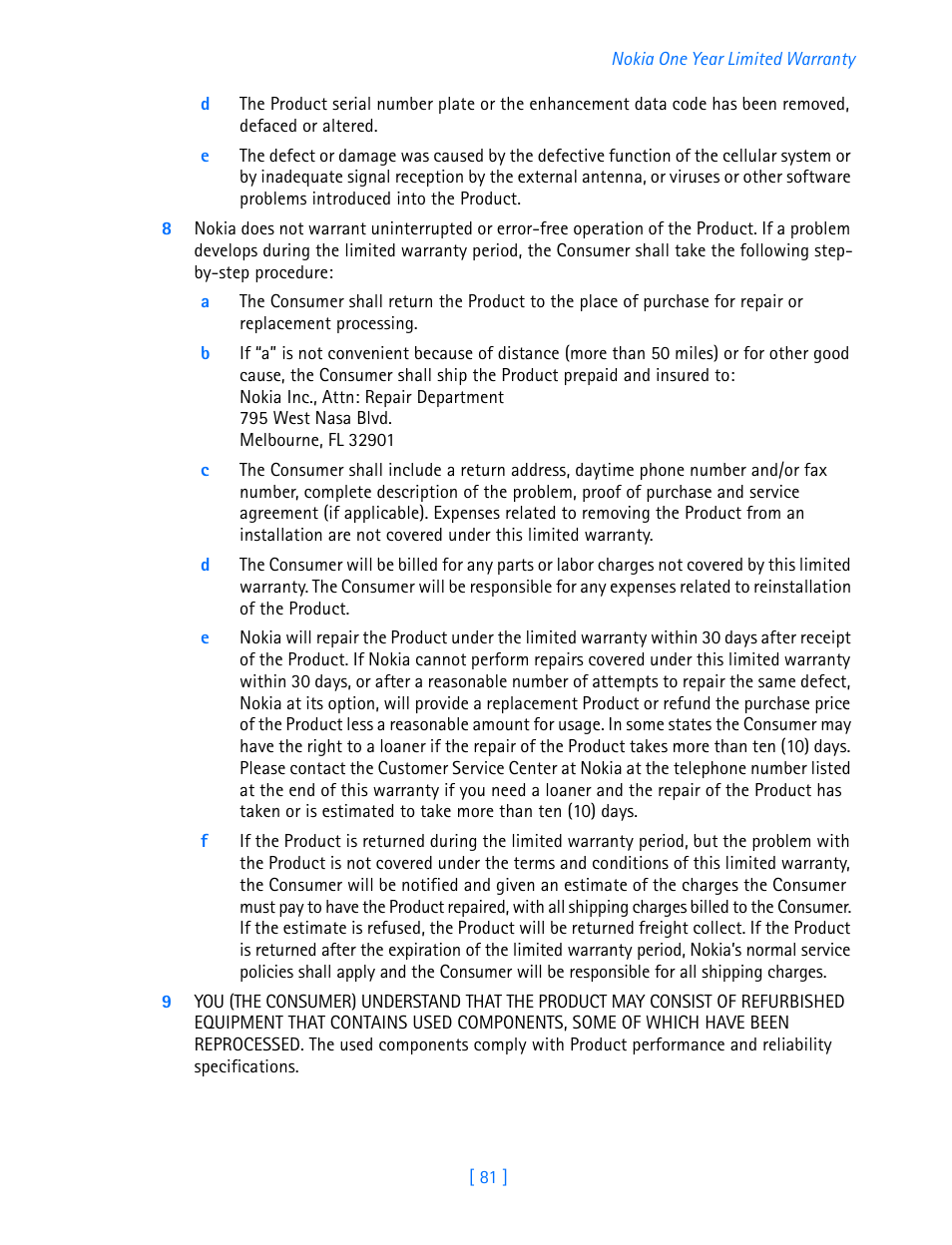 Nokia 3586I User Manual | Page 86 / 103