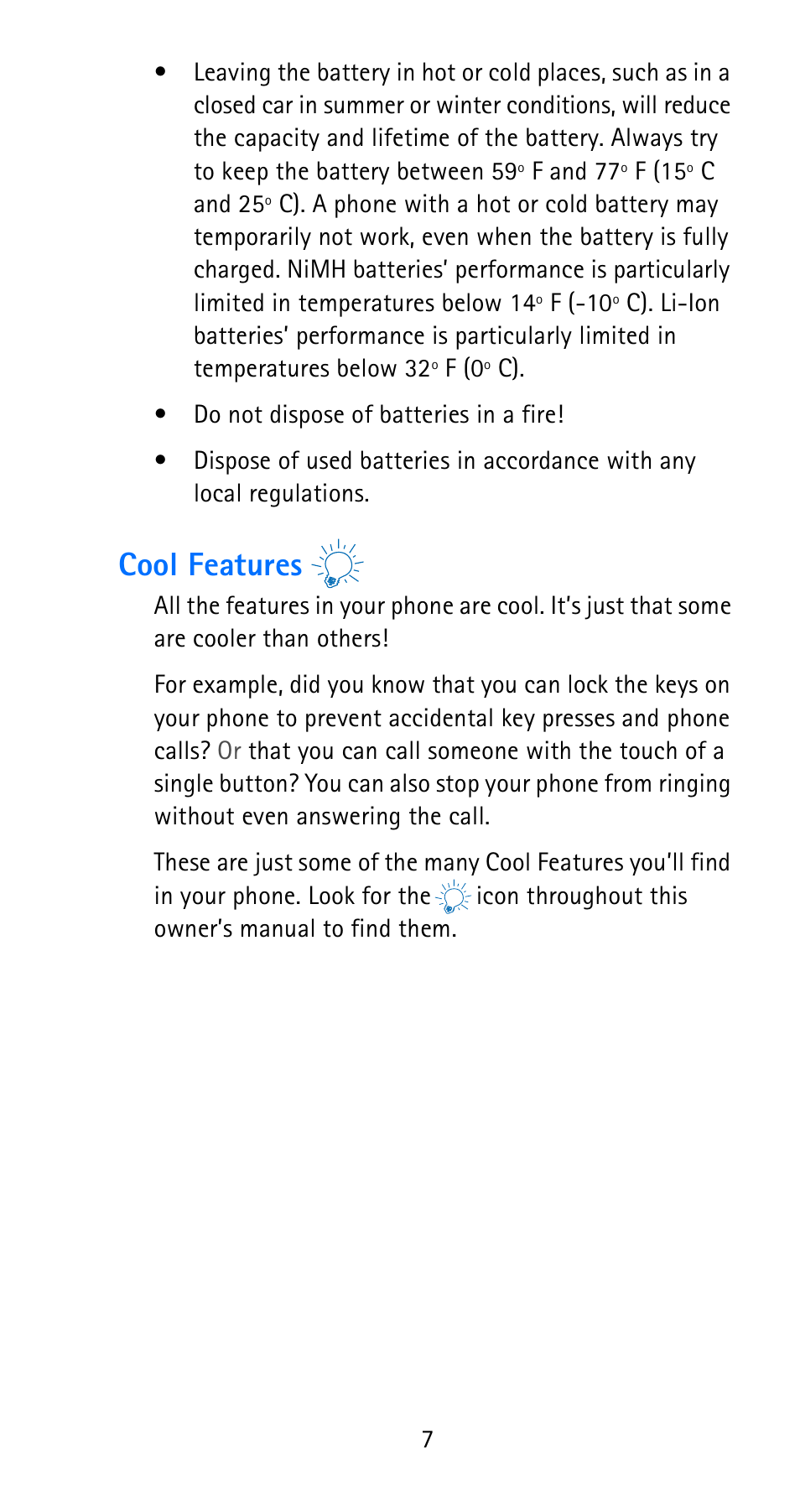 Cool features | Nokia 6185i User Manual | Page 14 / 129