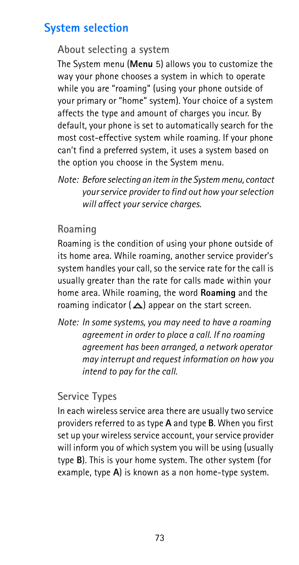 System selection | Nokia 6185i User Manual | Page 80 / 129