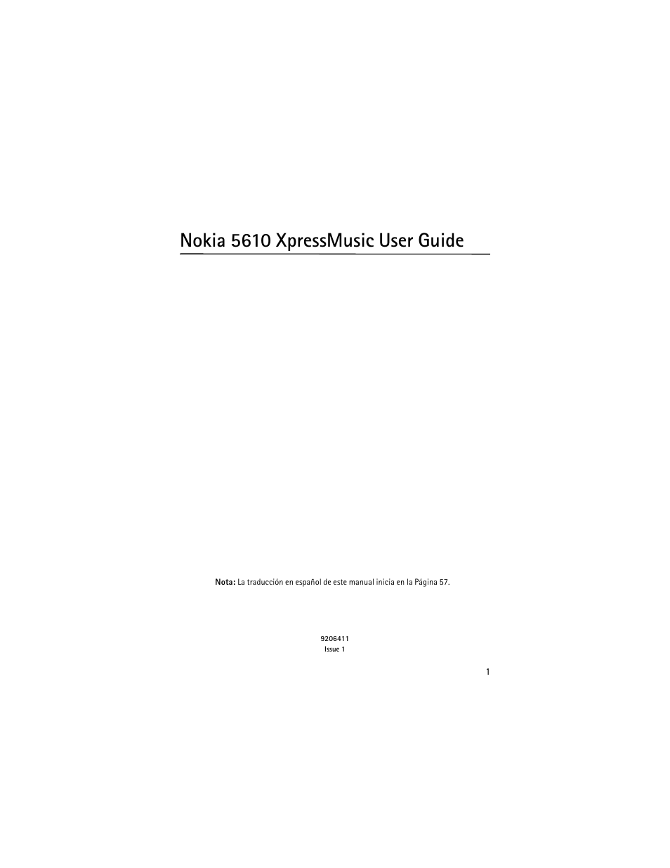 Nokia 5610 xpressmusic user guide | Nokia 5610 XpressMusic User Manual | Page 2 / 121