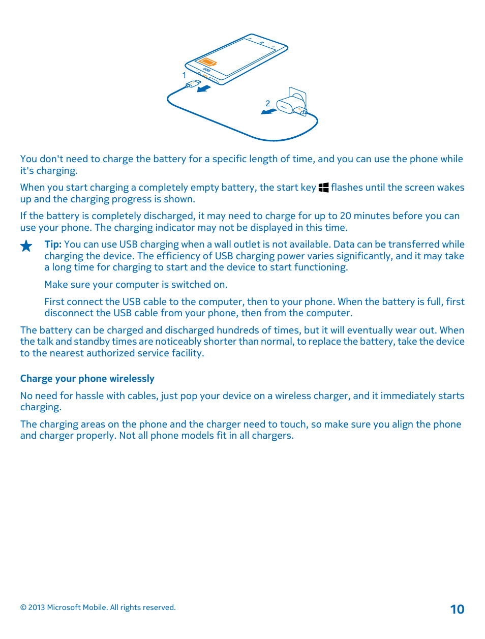 Charge your phone wirelessly | Nokia Lumia 925 User Manual | Page 10 / 131